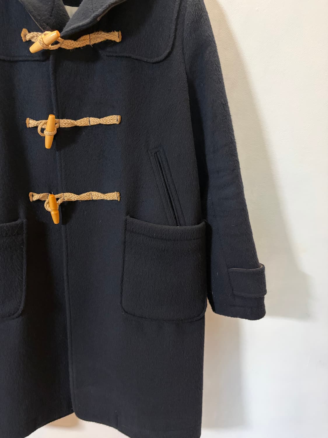 비이커* 위슬로우 네이비 더플코트 M 상품이미지4