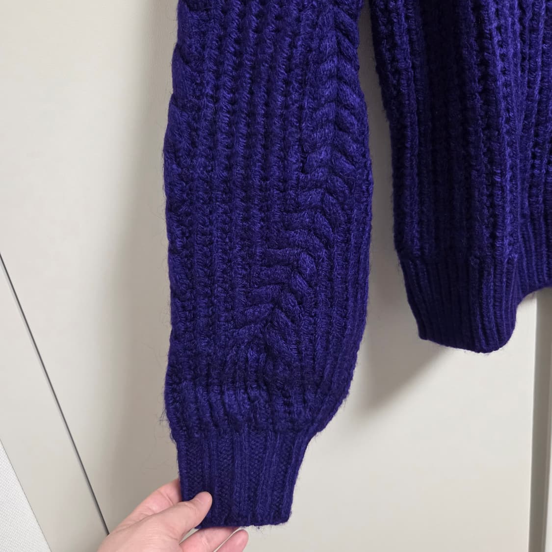 Top Shop 터키산 퍼플 니트 스웨터 M-L 상품이미지3