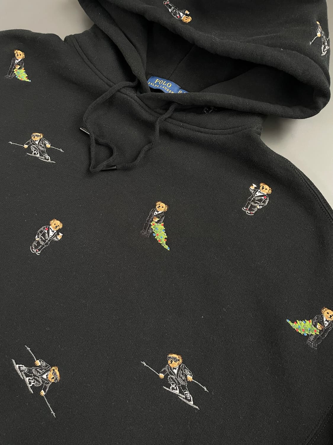 [XS] 폴로 랄프로렌 곰돌이 자수 멀티 로고 오버핏 후드 티 상품이미지3