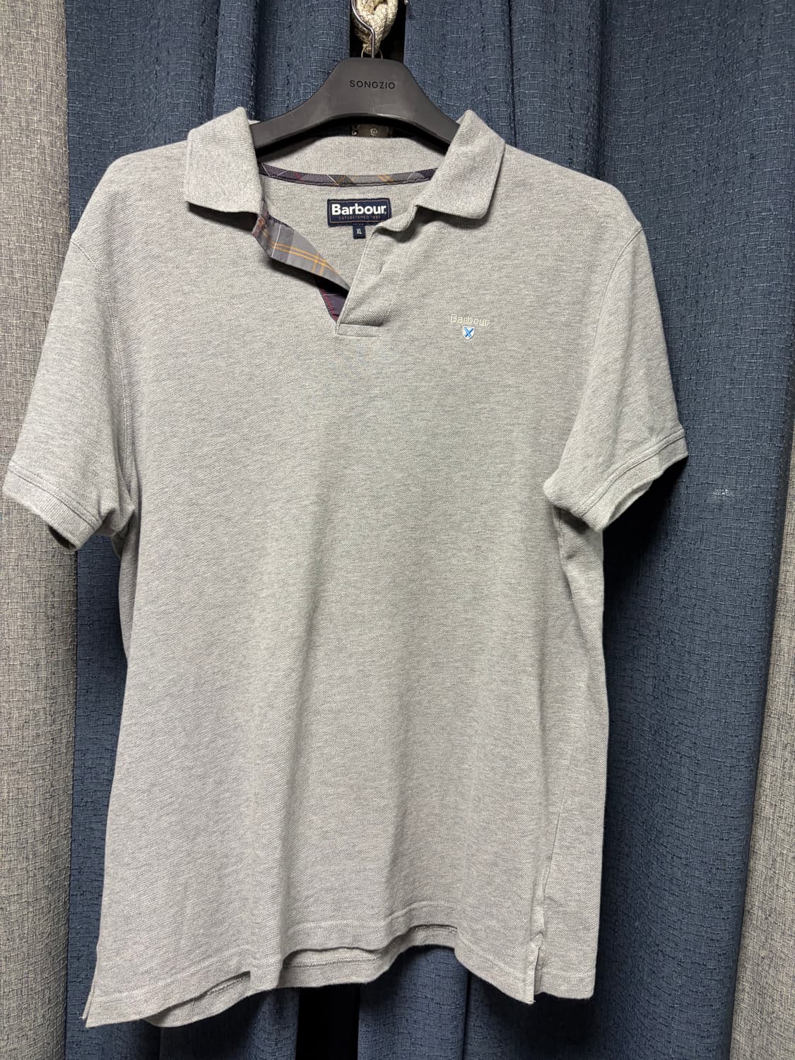 바버 그레이 먄 반팔 티셔츠 상품이미지1