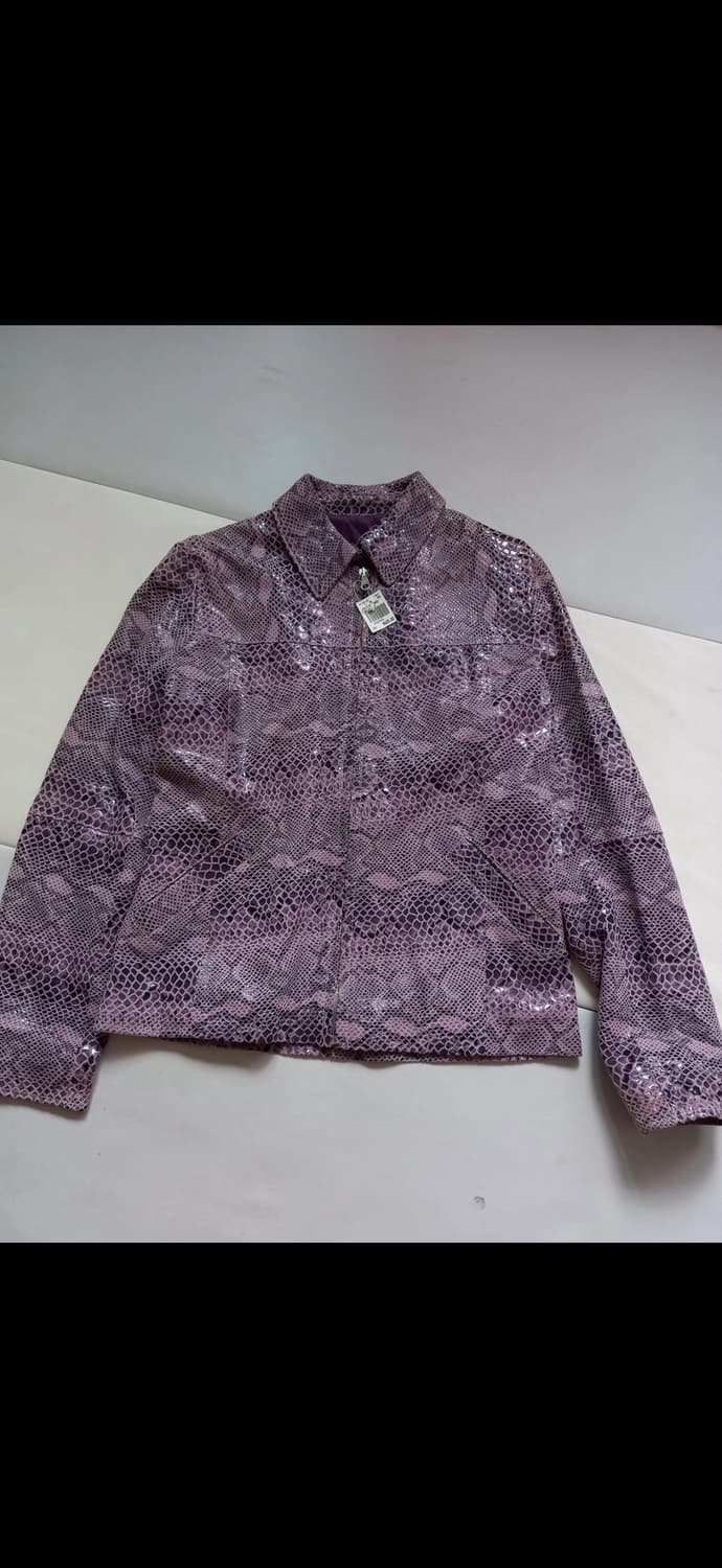 Italy 이태리 뱀피 자켓 갸루히메y2k가죽리얼레더 상품이미지1