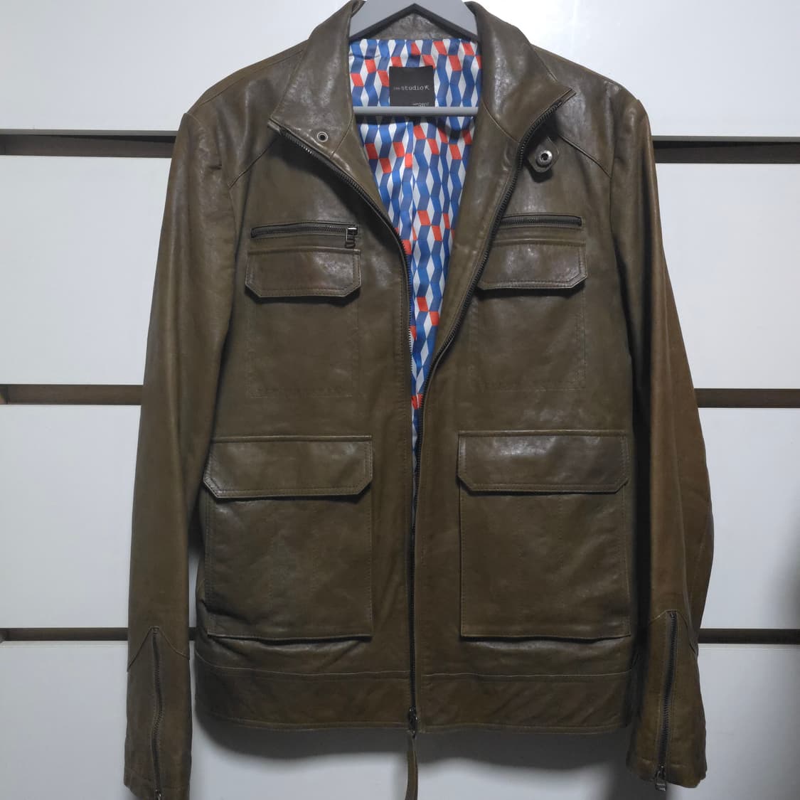 천연 양가죽 자켓 the studio K 남성 가죽자켓 100 상품이미지1