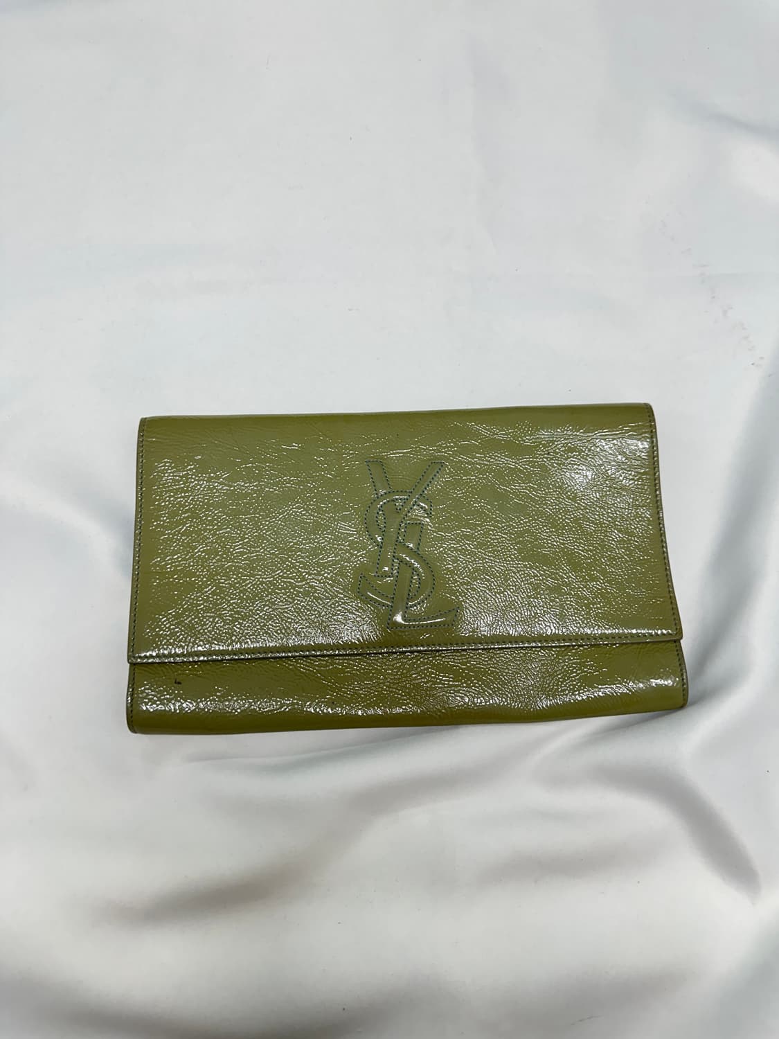 YSL 입생로랑 벨드쥬르 페이던트 클러치 그린 상품이미지2