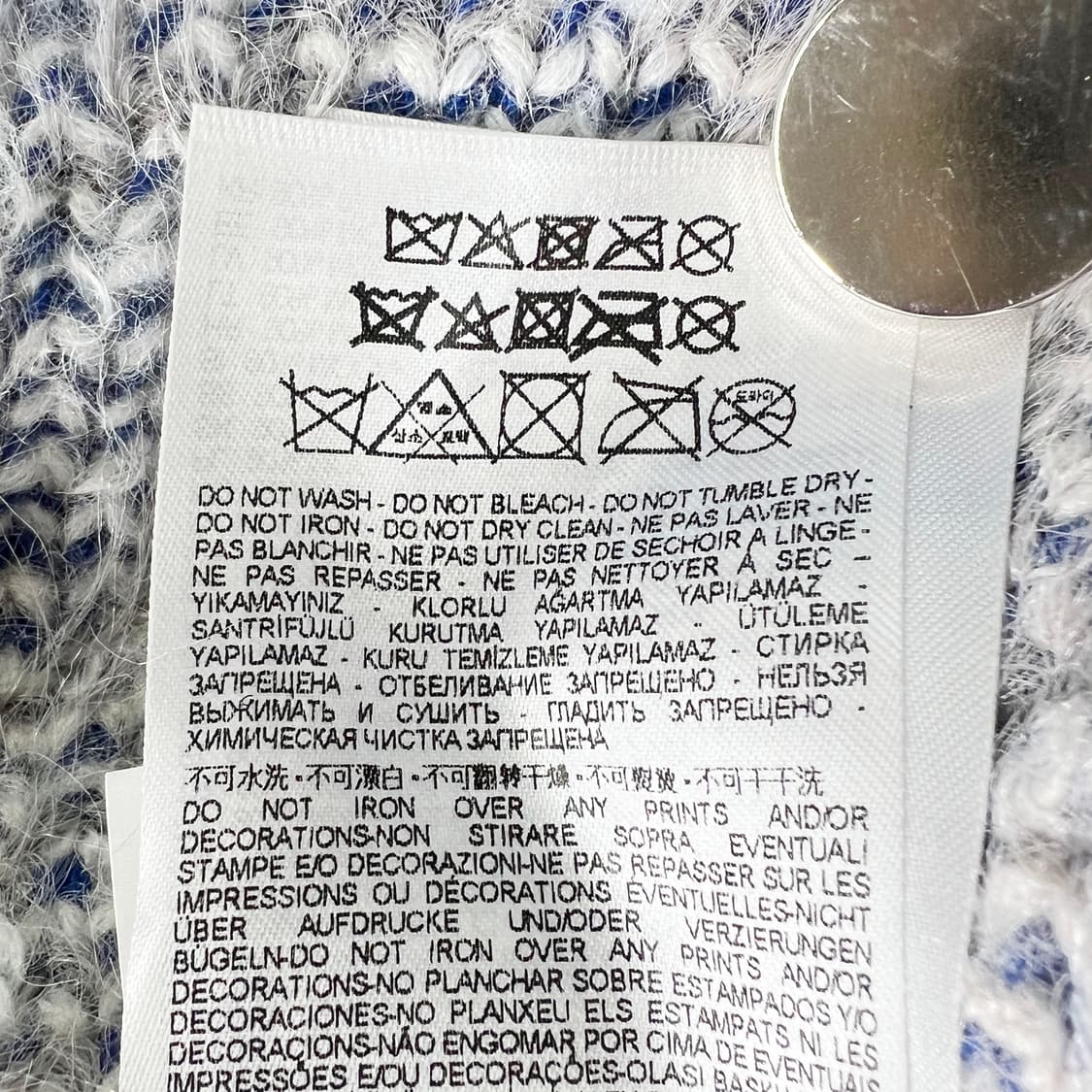 Diesel 디젤 24fw 블루 K-Otello 스웨터 (M) 상품이미지7