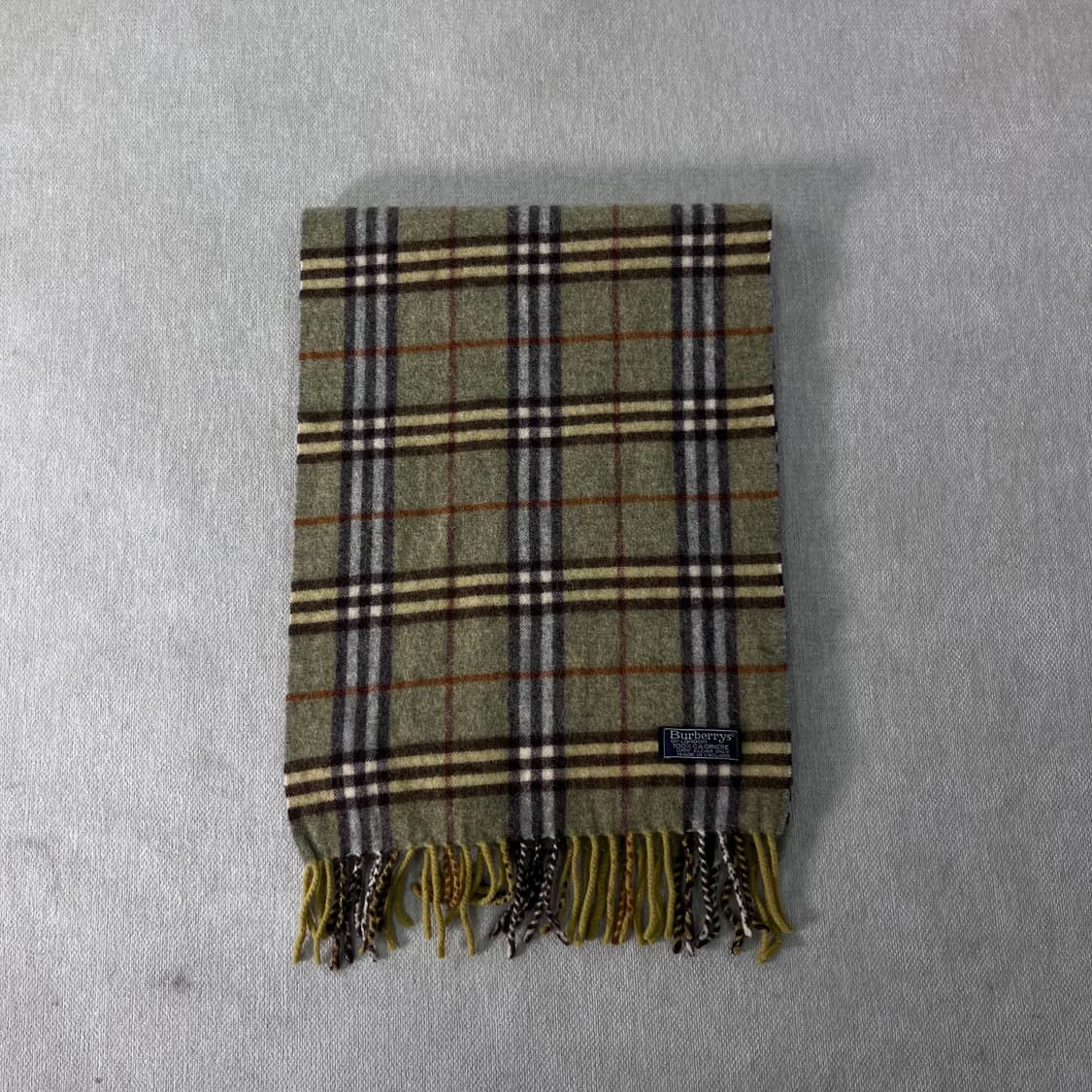 버버리 노바체크 캐시미어 그린 머플러 상품이미지2