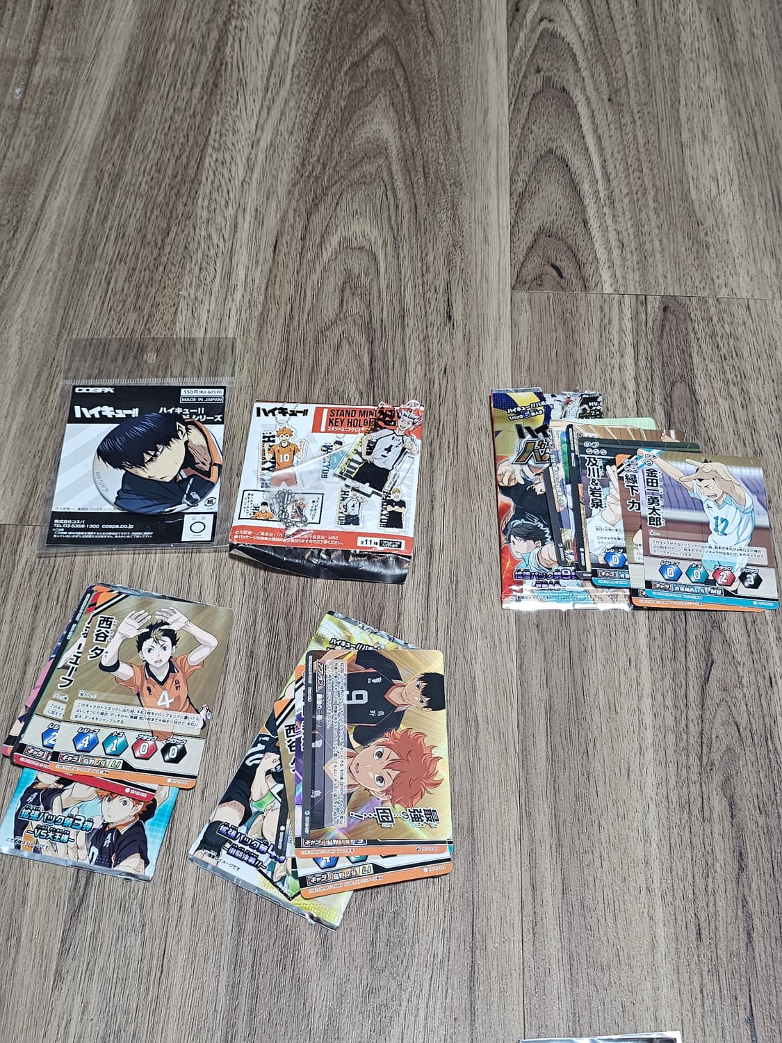 하이큐 굿즈 캔뱃지 키링 카드 상품이미지1