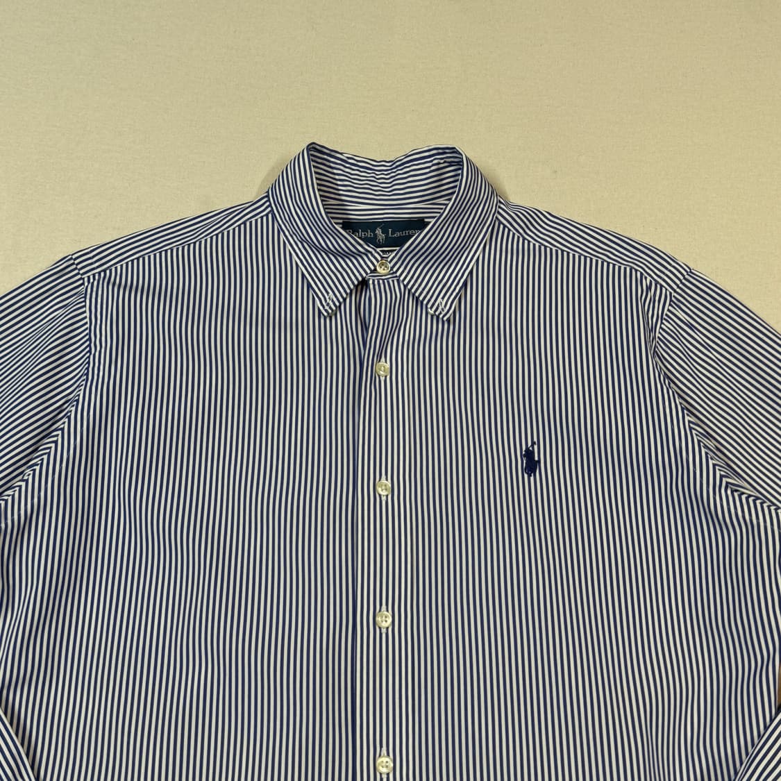 M) 폴로 랄프로렌 클래식 블루 스트라이프 포플린 셔츠 T88 상품이미지3