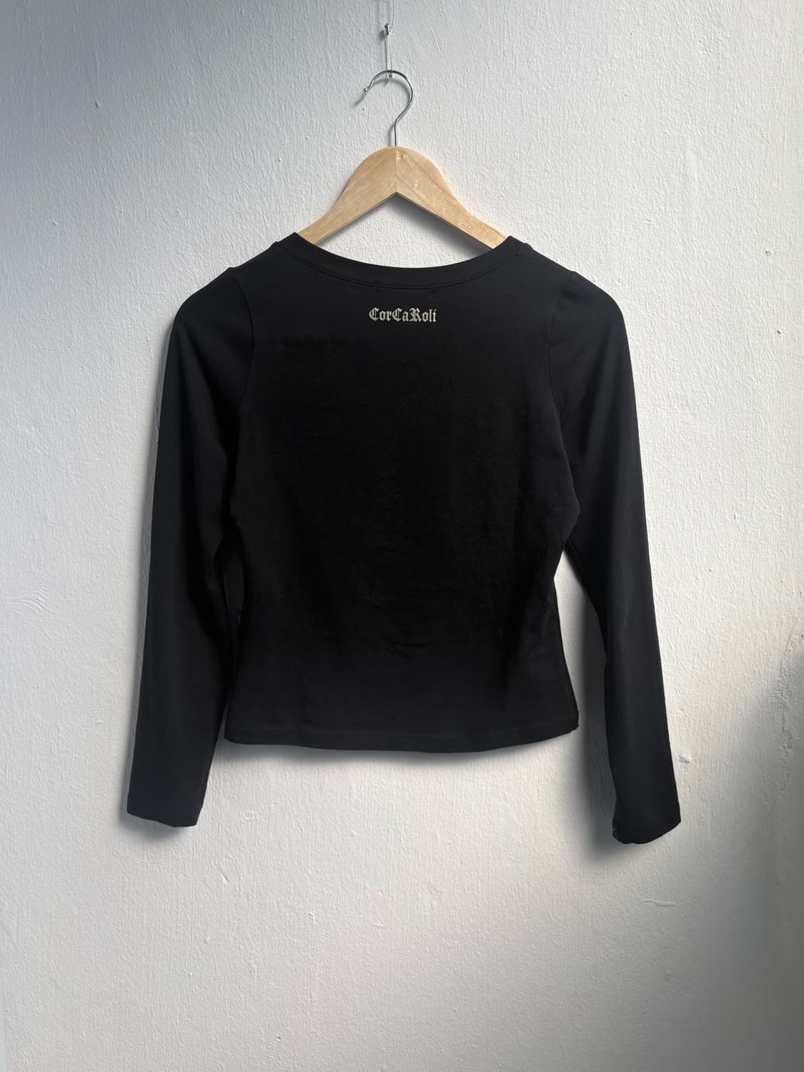 Vintage Black V-neck Long Sleeve 상품이미지6