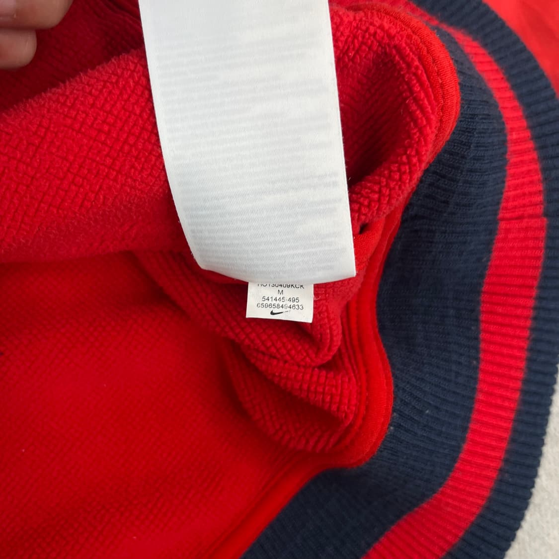 100 나이키90s 레드 후드점퍼 상품이미지6