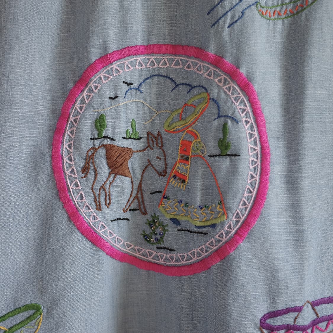 70‘s Levi's Hand Embroidered Shirt 상품이미지8