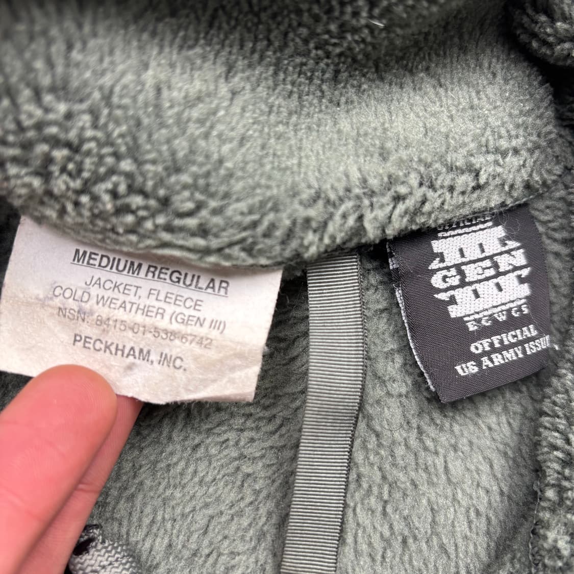 미군 US Ecwcs Gen3 플리스 자켓 M 상품이미지7