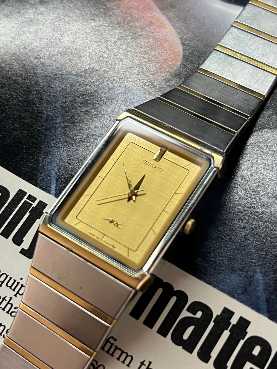 Seiko ARC Tank Quartz Vintage Watch  상품이미지2