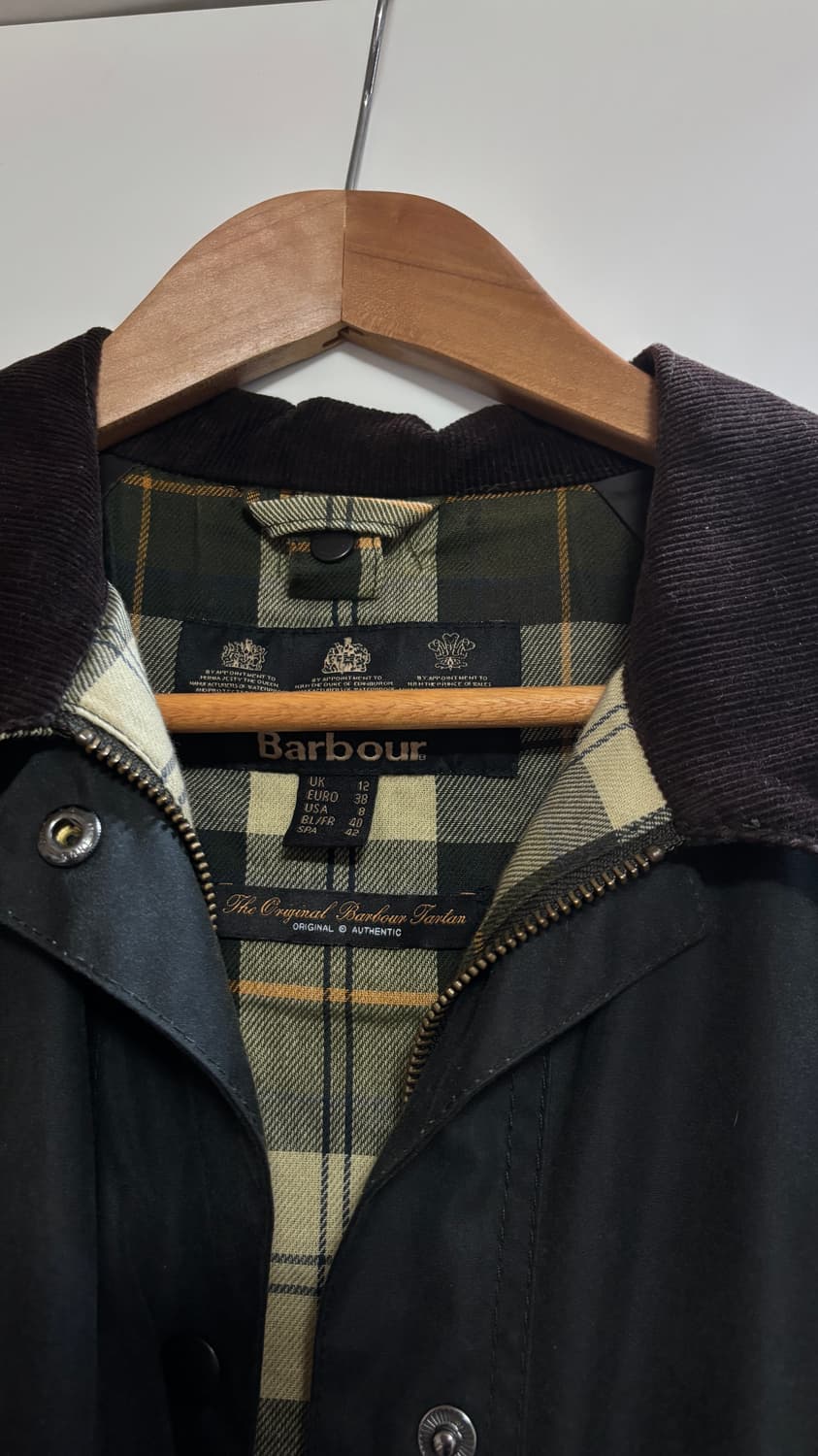 바버 비드넬 왁스 자켓 12사이즈 상품이미지2