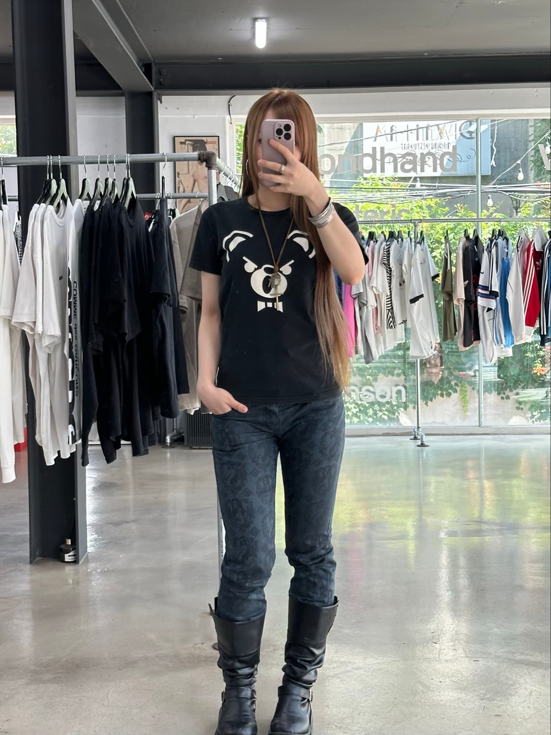 히스테릭글래머 퍽베어 반팔티 상품이미지3