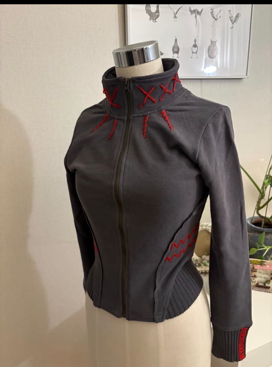 빈티지 스티치 디테일 져지 상품이미지1