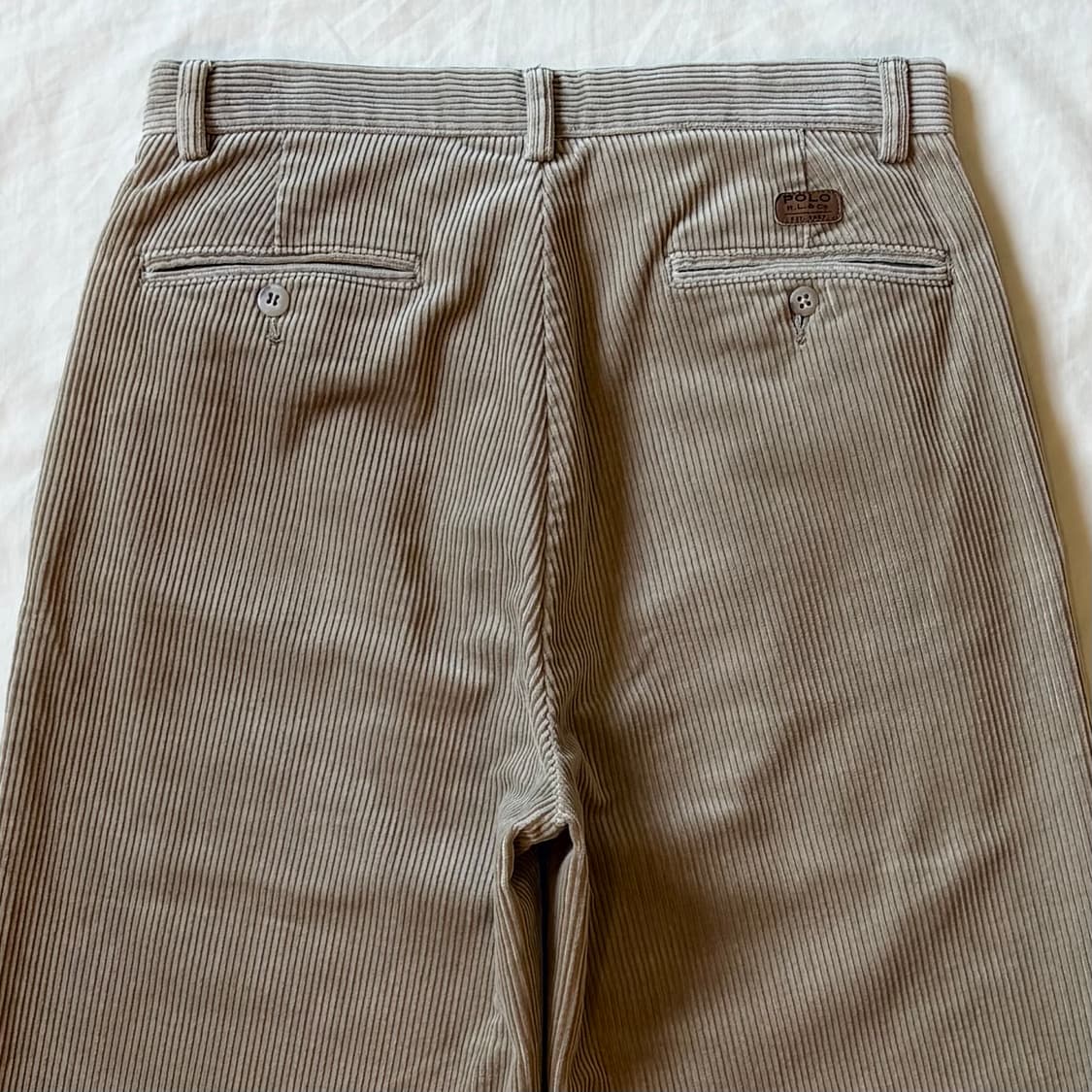 (30.5) 90s 폴로 랄프로렌 베이지 코듀로이 앤드류 팬츠 상품이미지7