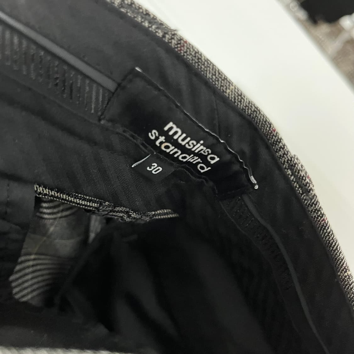 30 무신사스텐다드 체크 슬랙스 상품이미지3