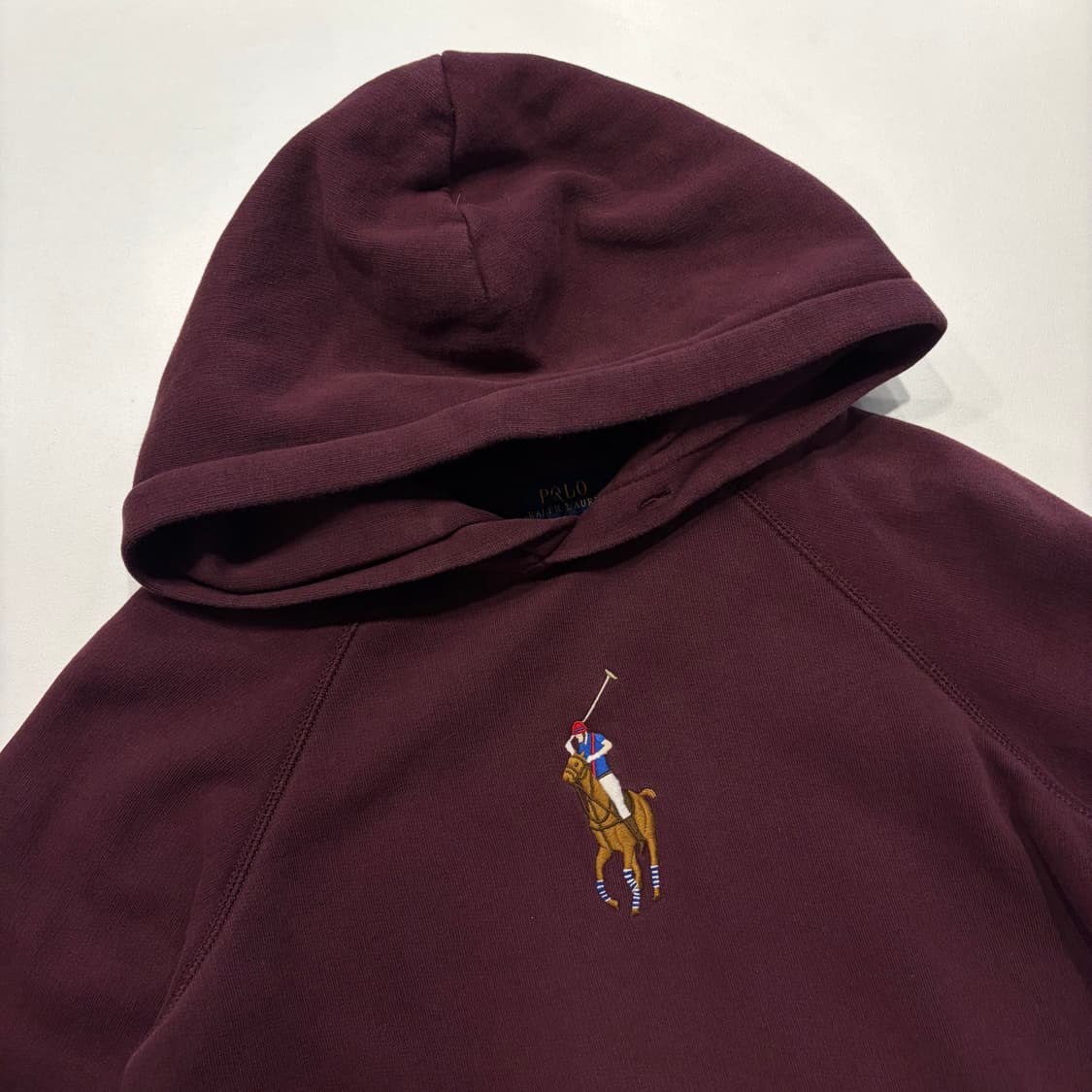 [XS] 폴로 랄프로렌 신형 큐알 버건디 후드티 C879 상품이미지3