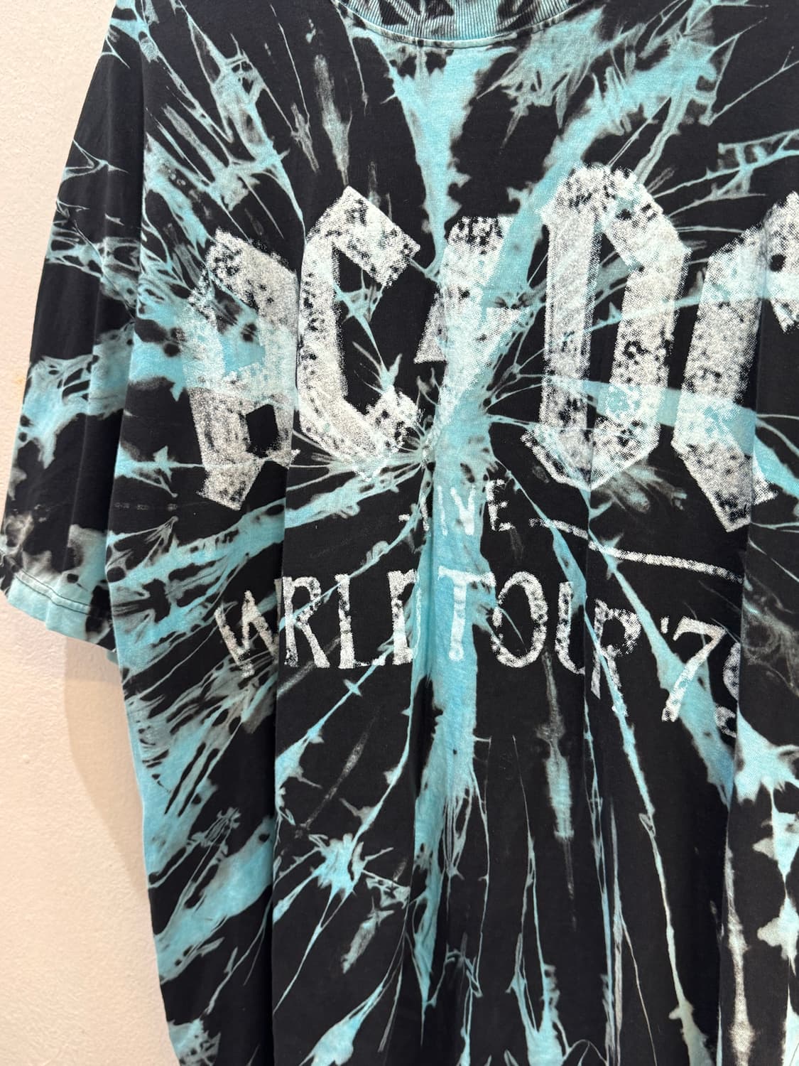 AC/DC tie-dye T-shirt  상품이미지5