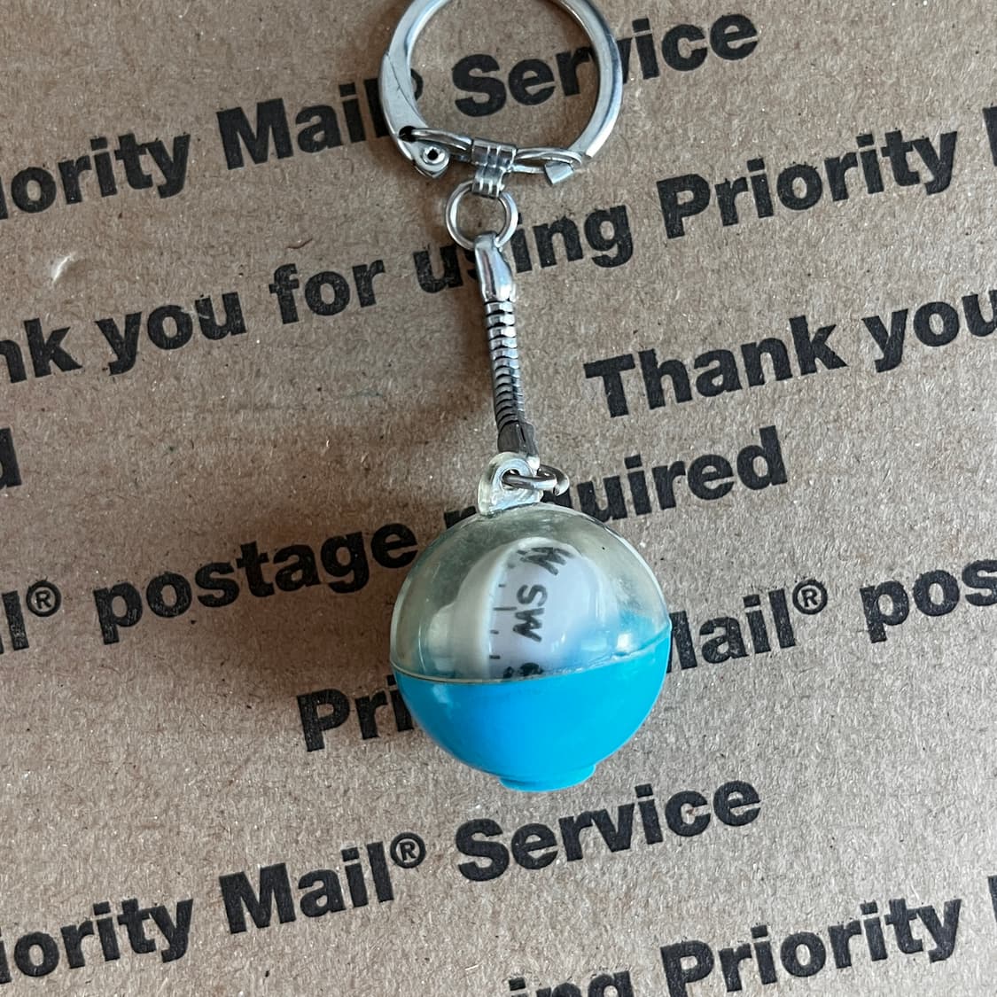 90s vtg Mini Compass Ball Keyring 상품이미지1
