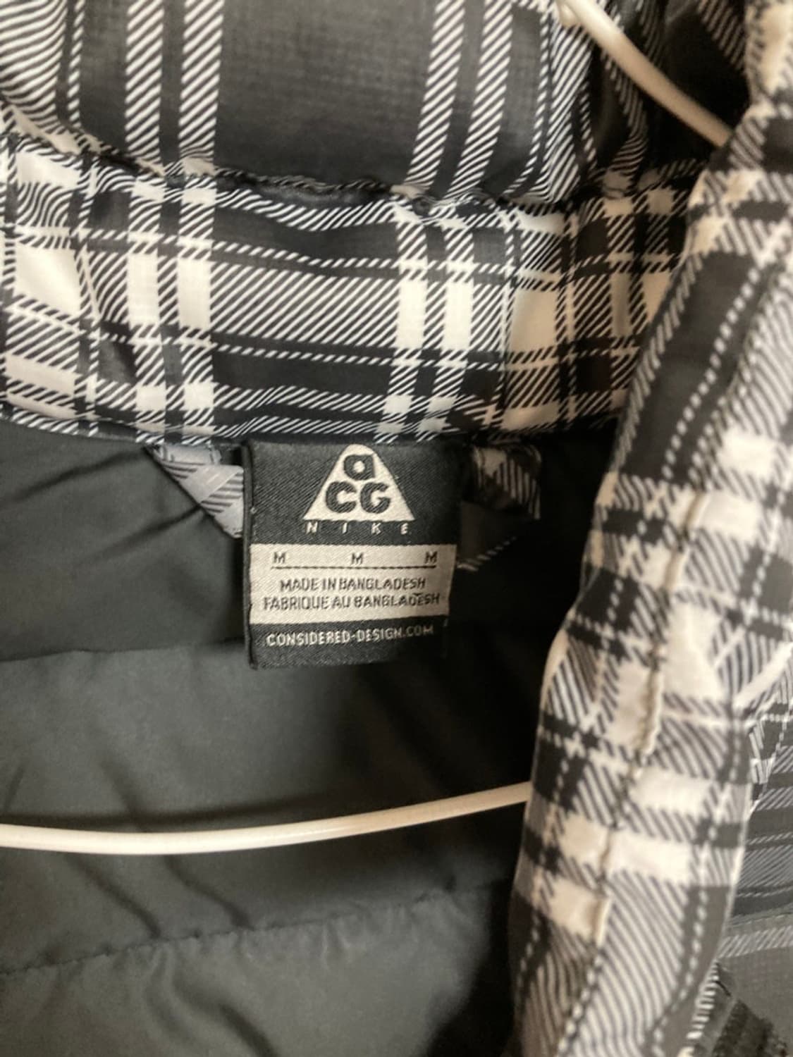 나이키 acg 패딩/타탄체크 경량 패딩/구스패딩/체크무늬 상품이미지6