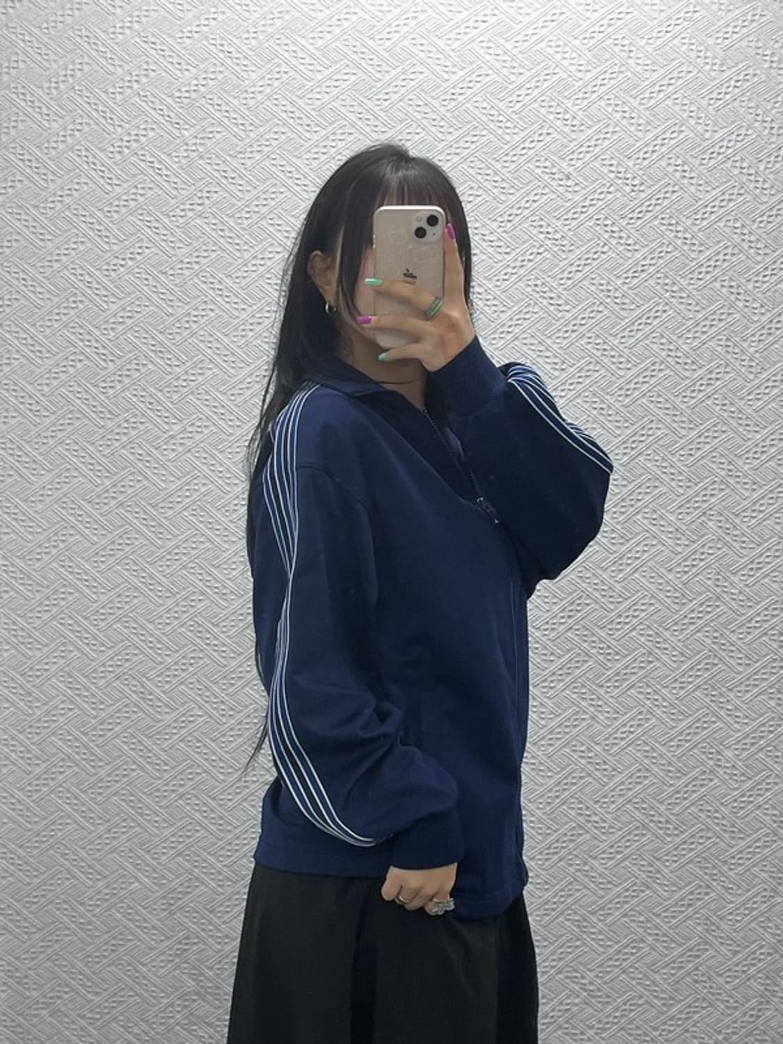 아디다스 재팬 올드스쿨 오버핏 트랙탑 져지 집업 S C07305 상품이미지2