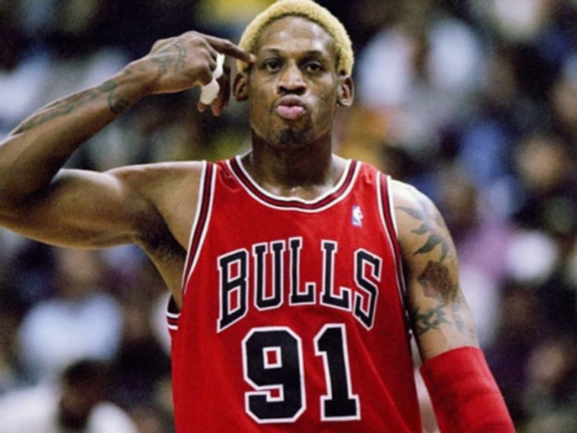M) 아디다스 NBA 하드우드 클래식 시카고불스 데니스로드먼 유니폼 져지 상품이미지1