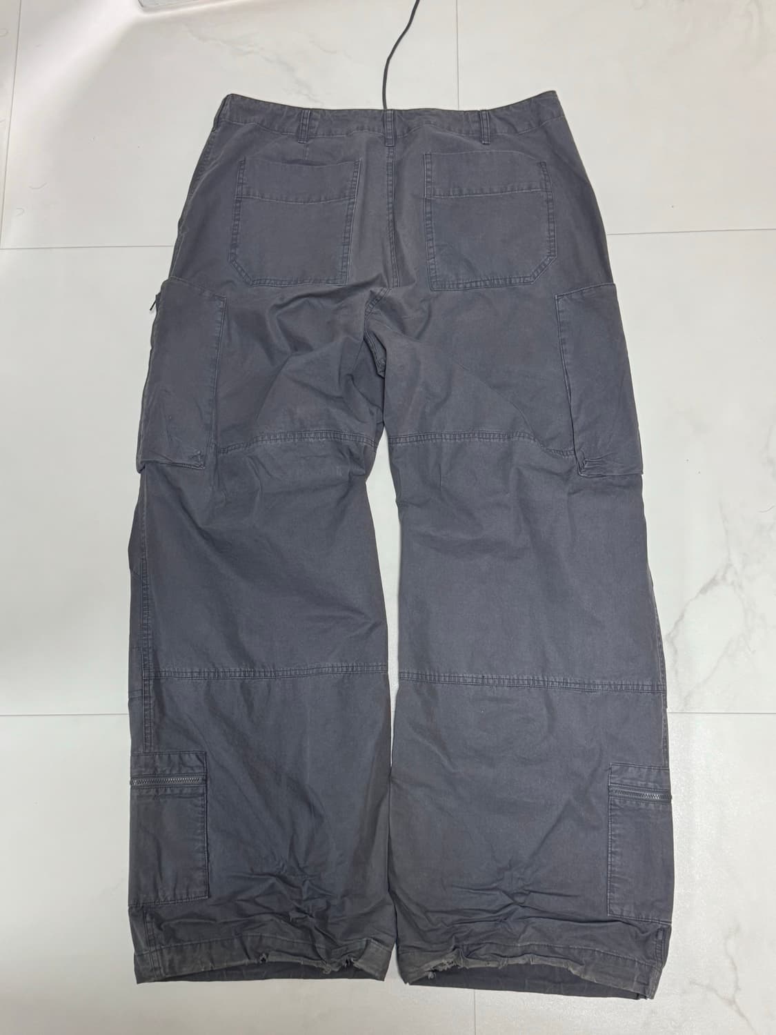 [5]해칭룸 Zip Cargo Pants Faded Navy 상품이미지3
