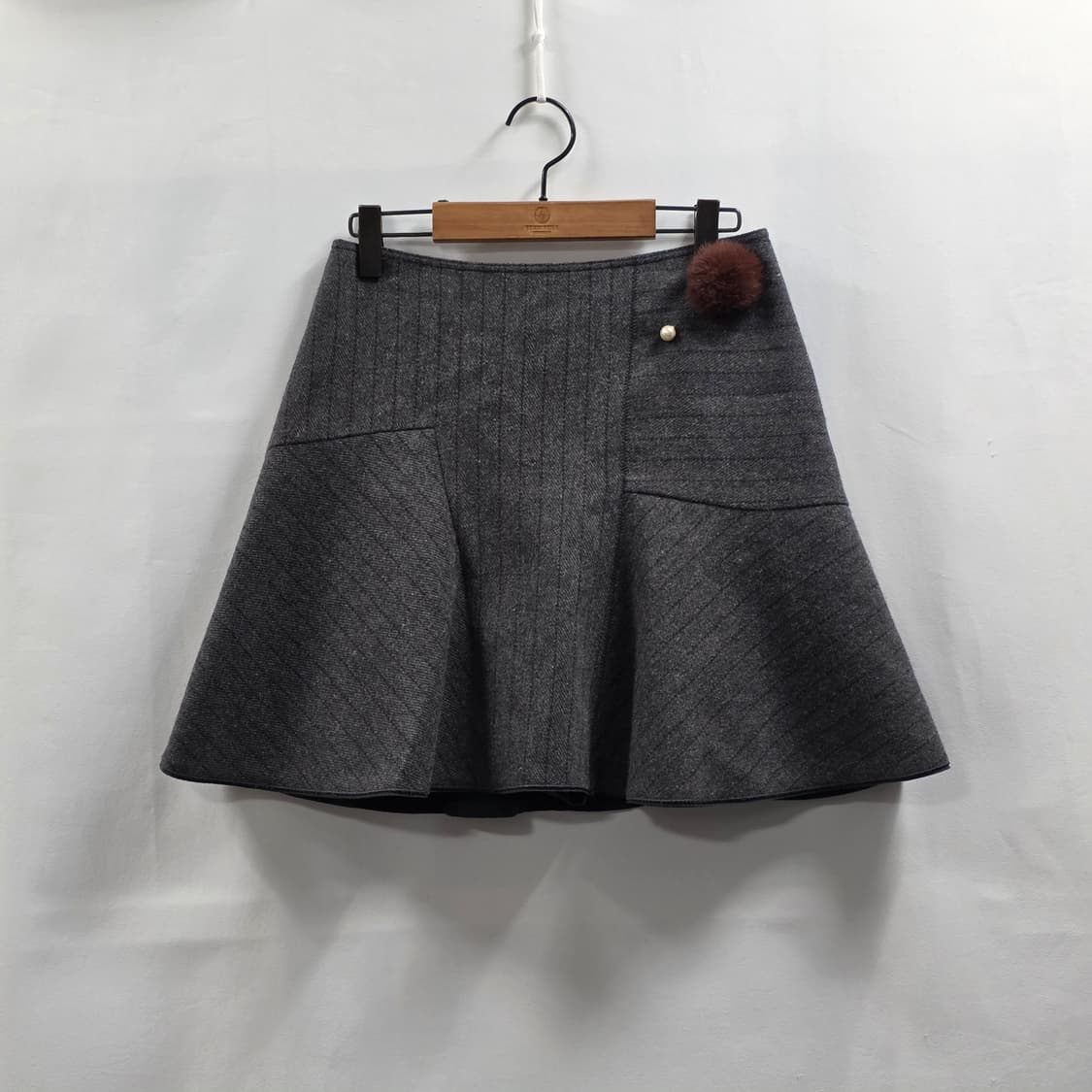 1150 주크 ZOOC 플레어 미니 스커트 울혼방 66 상품이미지1
