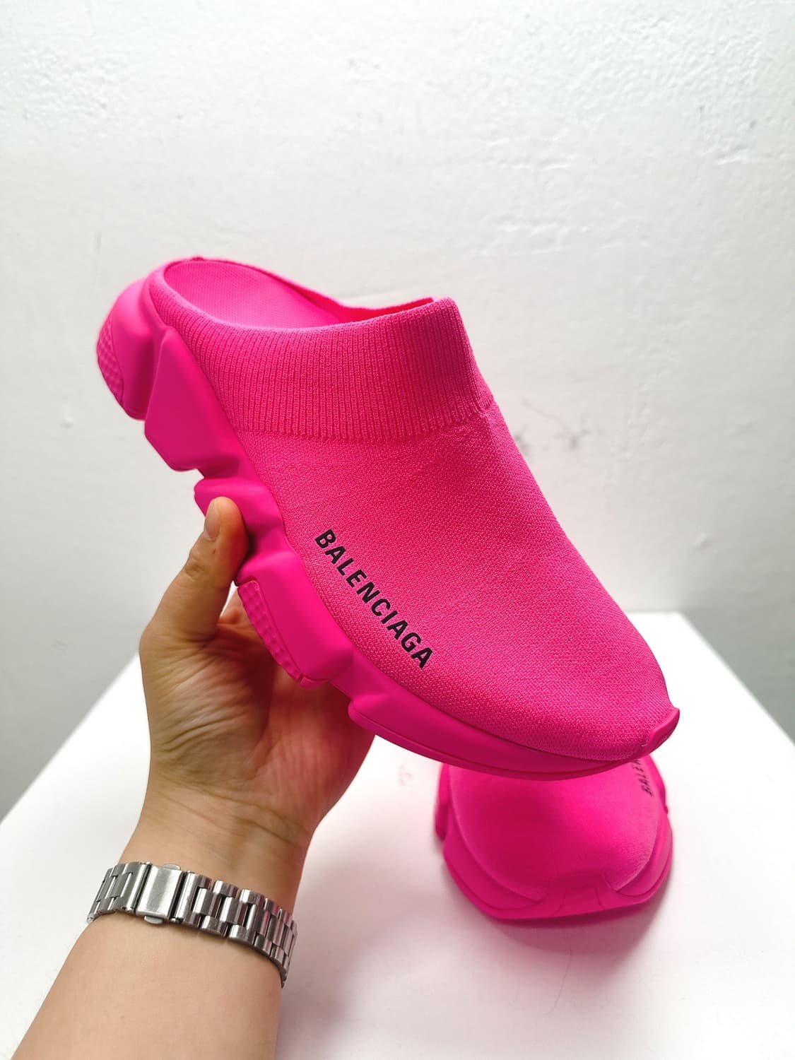 (정품/새상품) BALENCIAGA 발렌시아가 여성 핑크 스피드 뮬 상품이미지6