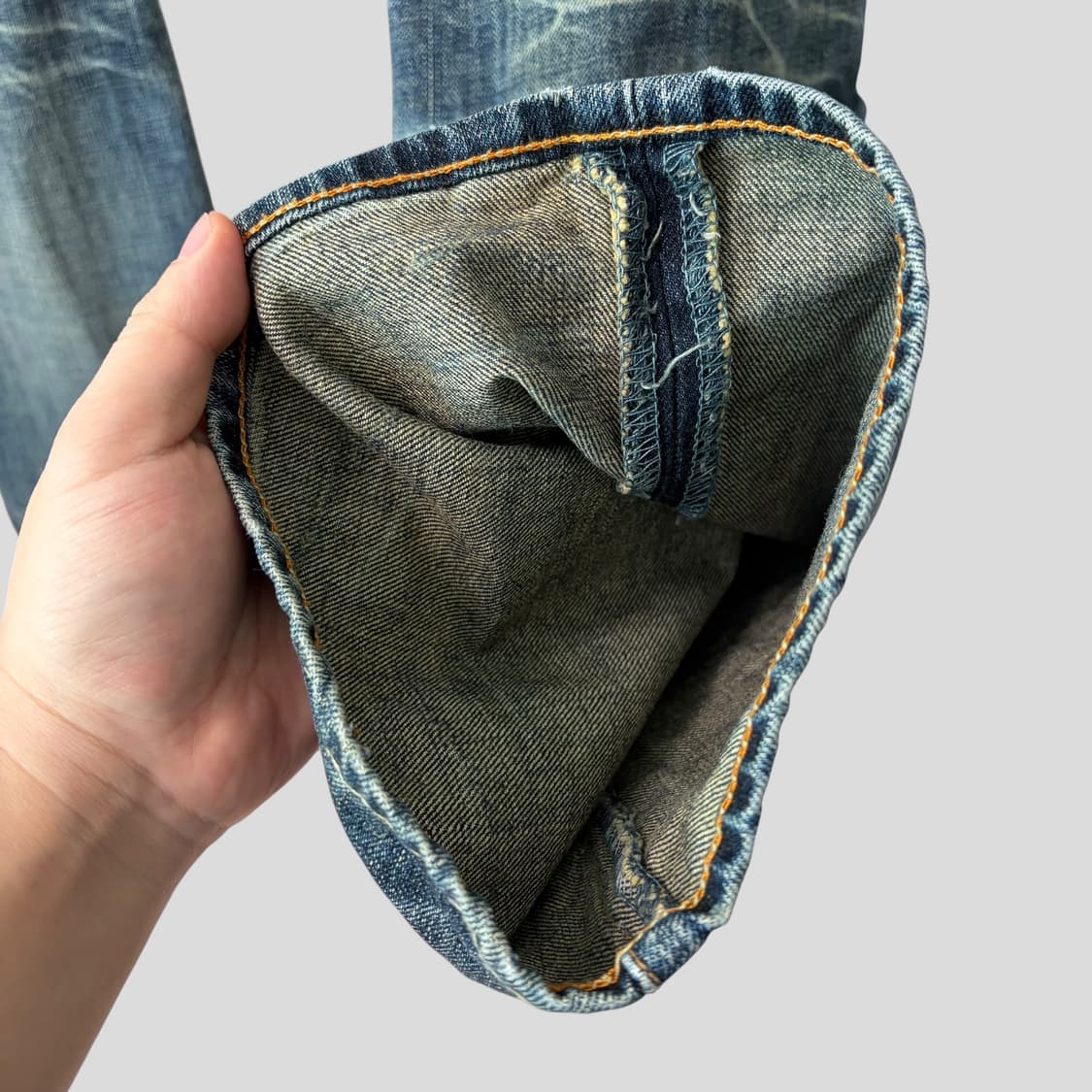 (34)리바이스 Capital E 로우라이즈 슬림부츠컷 데님 청바지 상품이미지9