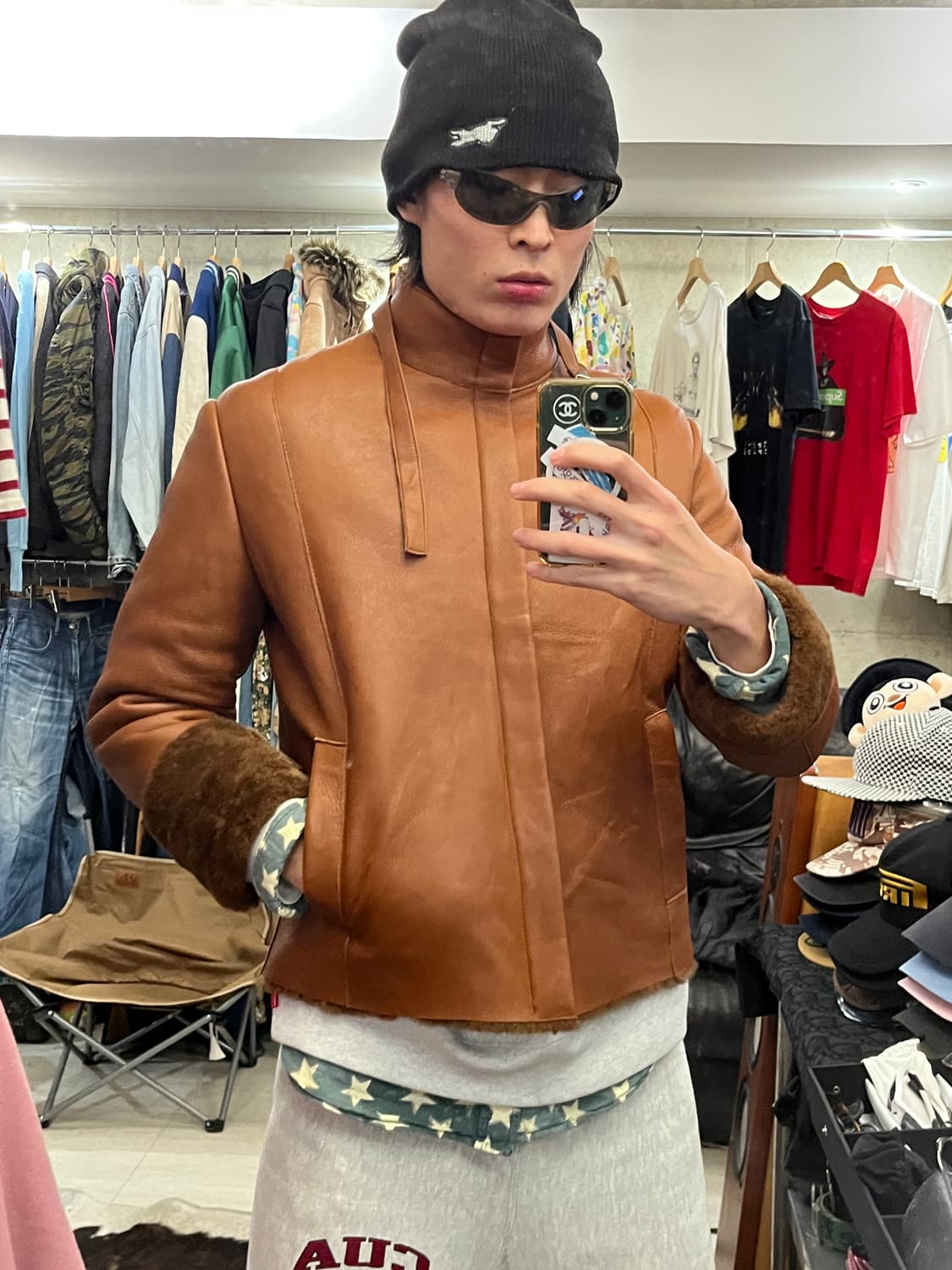 TOM ROCKIE MOUTON JACKET 상품이미지1