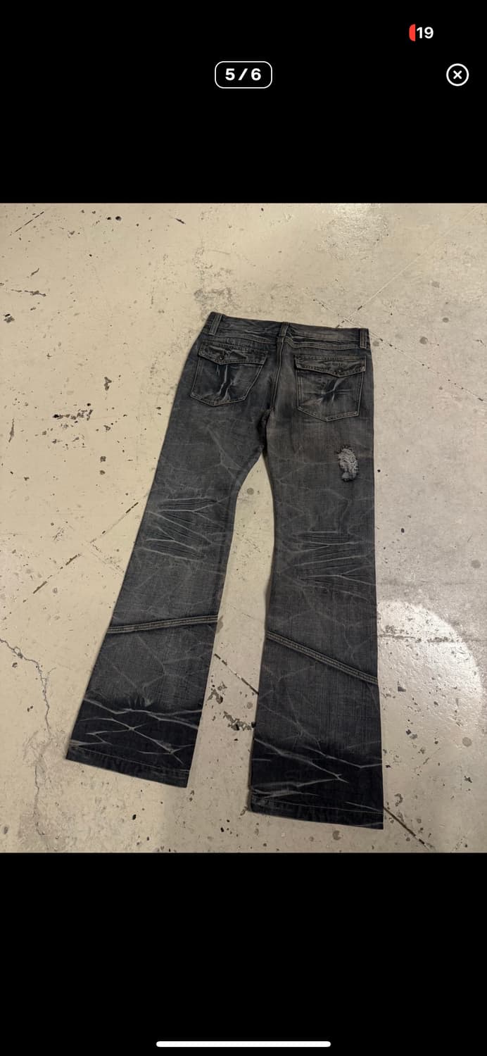 워싱 데님 부츠컷 상품이미지5