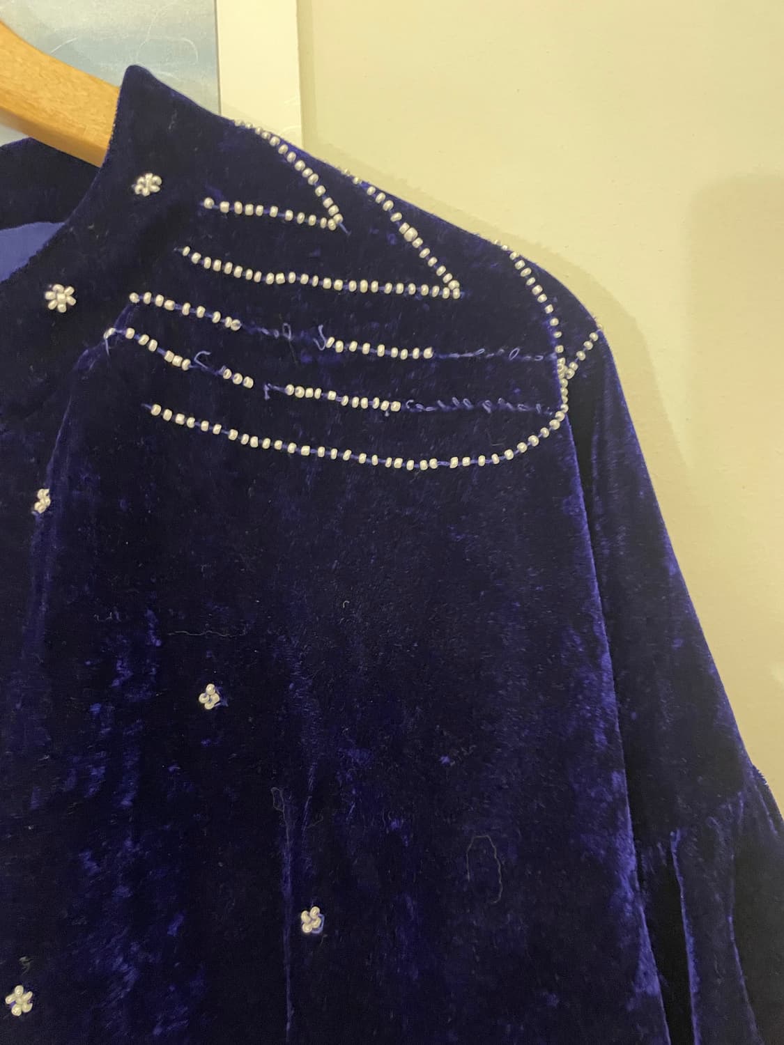 빈티지 벨벳 비즈 가디건 상품이미지7