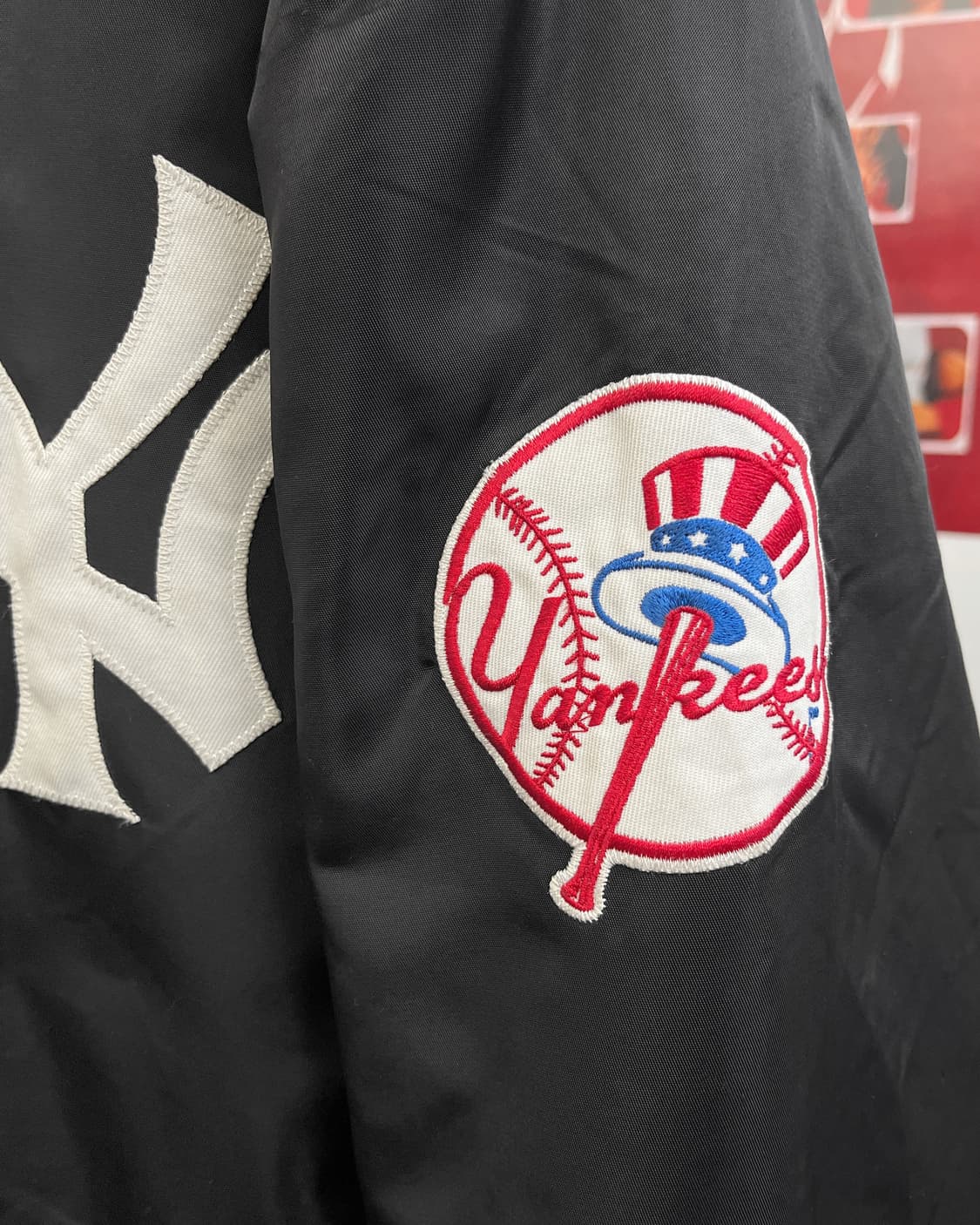 마제스틱 00s 뉴욕 양키즈 스타디움 점퍼 블랙 상품이미지7