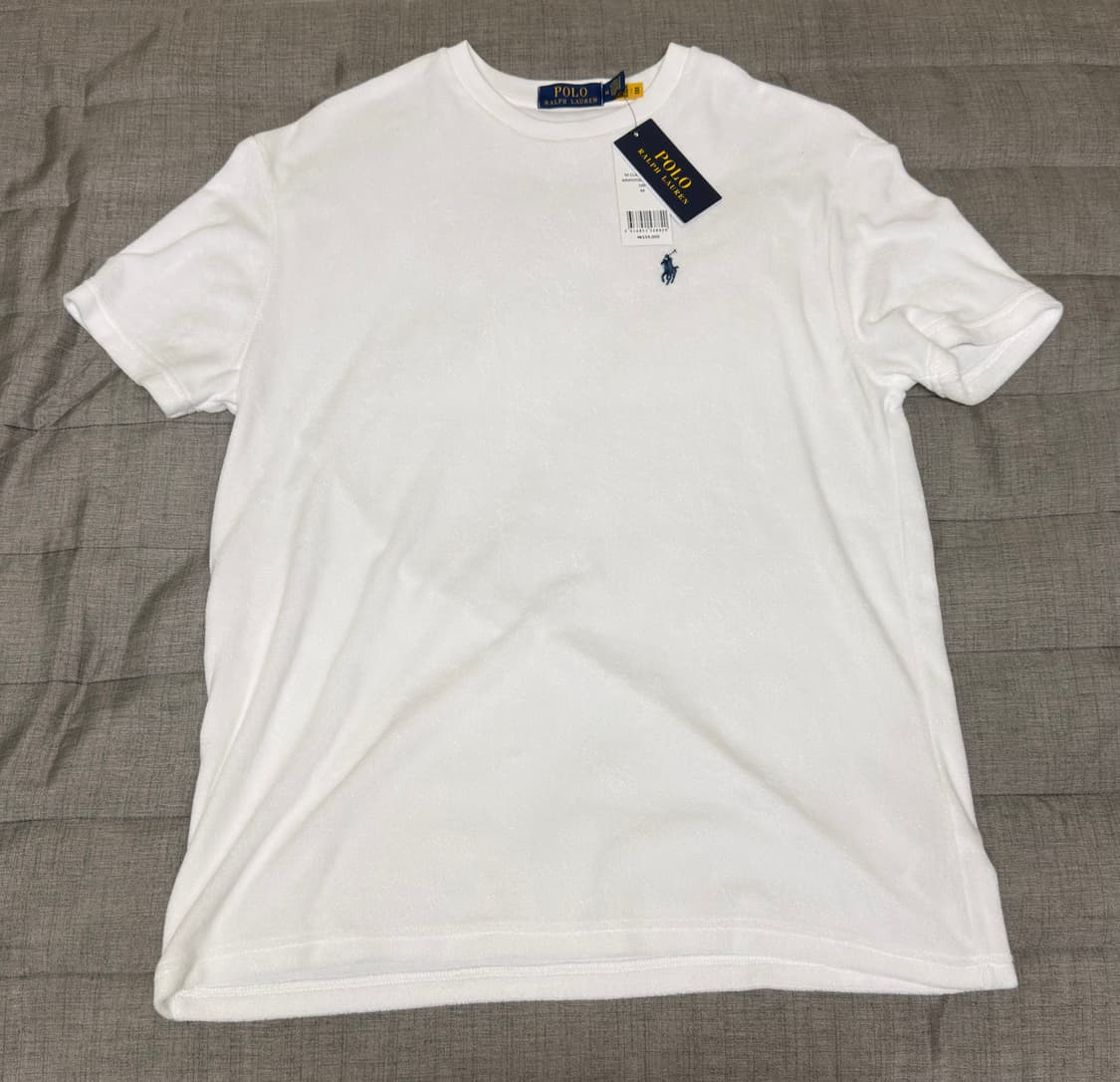 [M] 폴로 랄프로렌 클래식핏 테리 티셔츠(화이트, 새상품) 상품이미지2