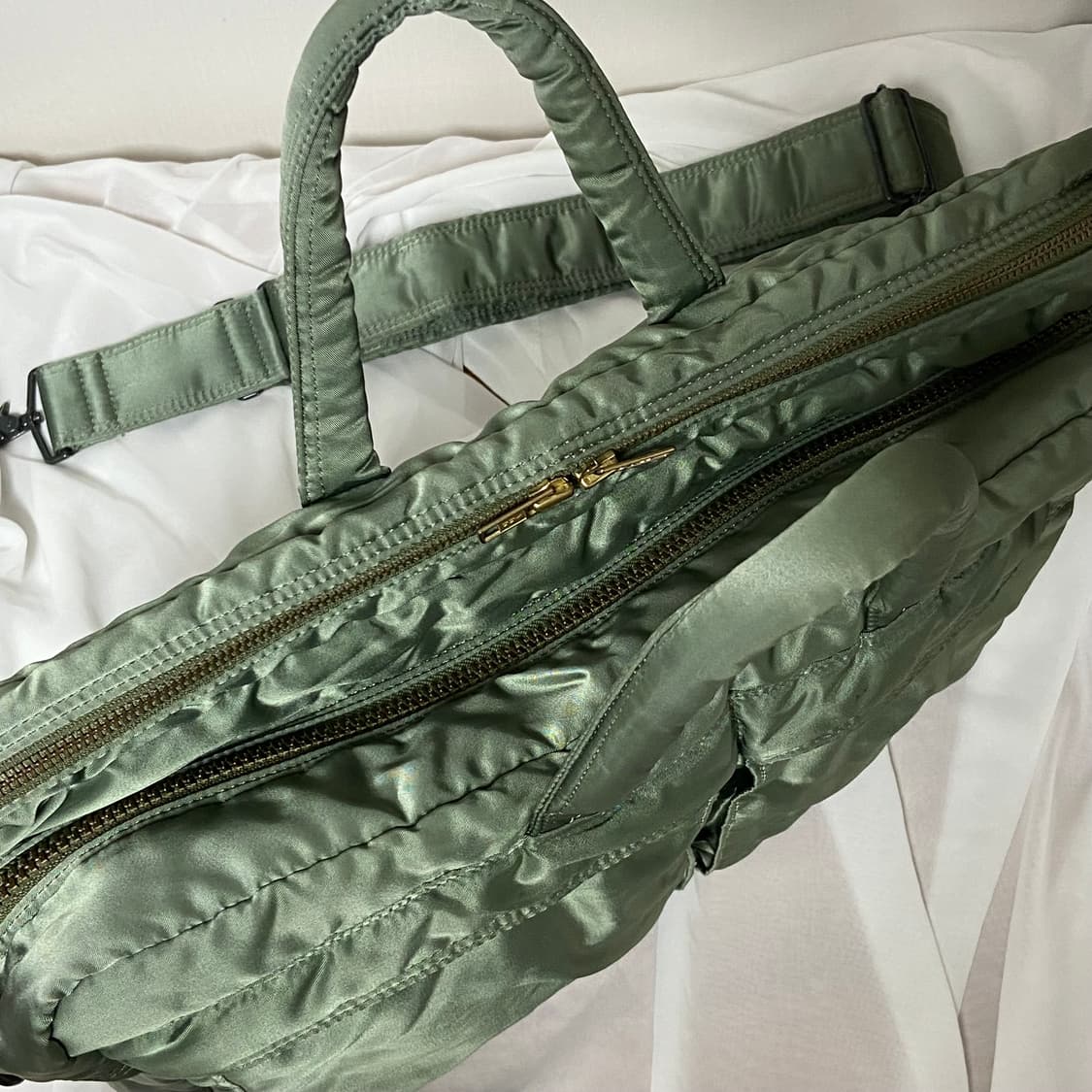 포터 탱커 2way 오버나이트 브리프케이스 세이지그린 상품이미지3