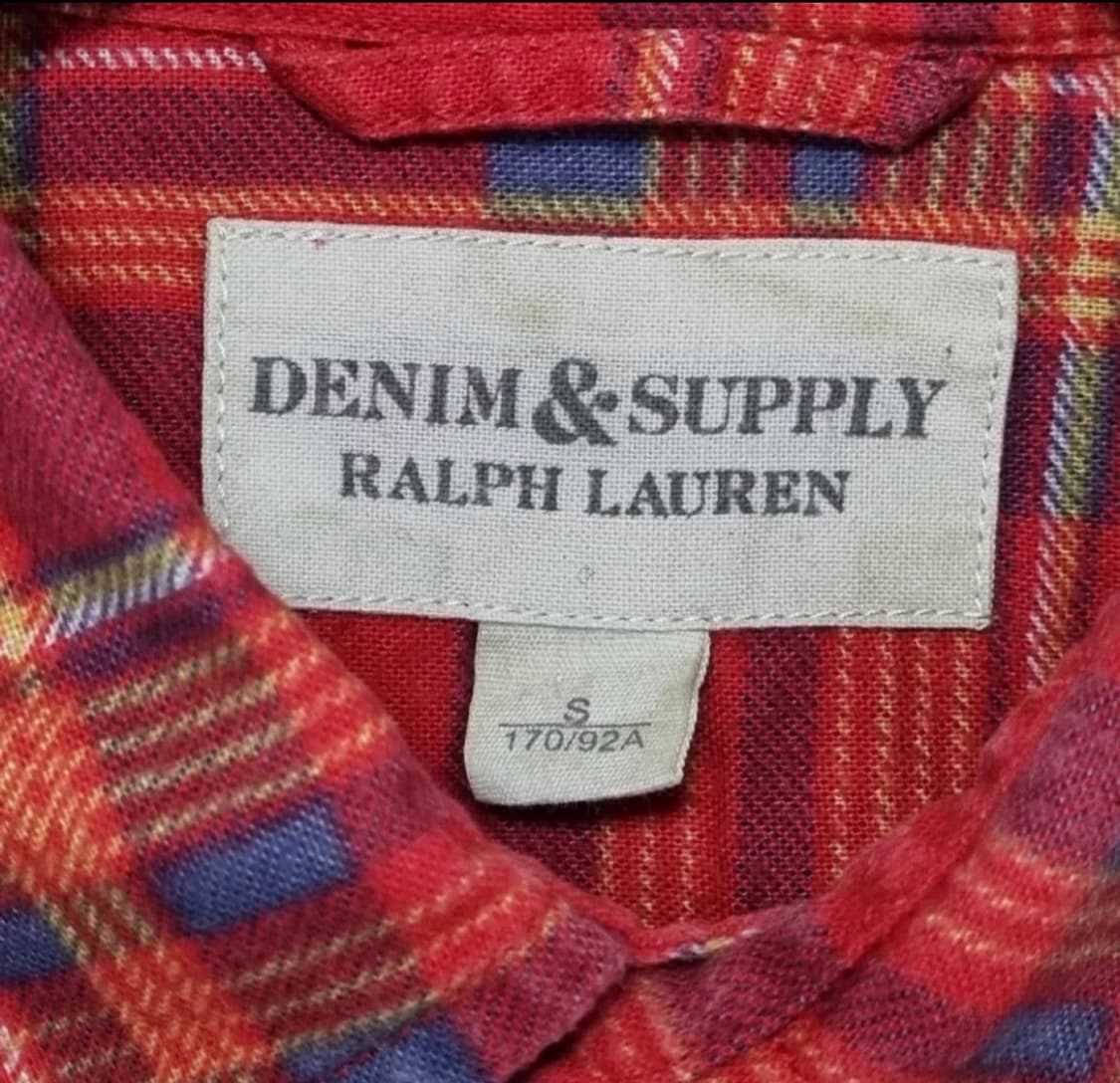 Denim&Supply 랄프로렌 플라넬 체크 남방 S 상품이미지3