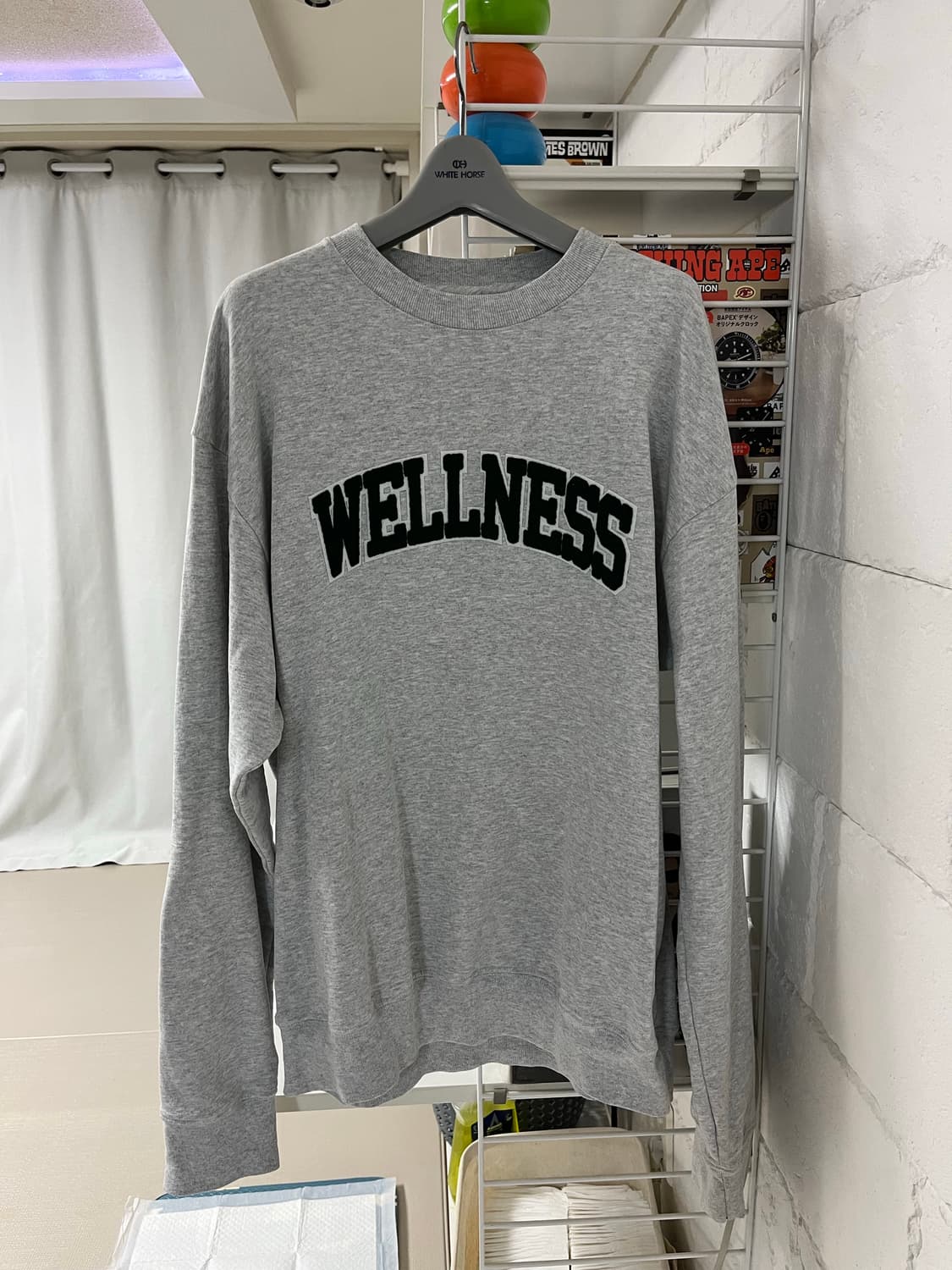 스포티앤리치 기모 크루넥 상품이미지2