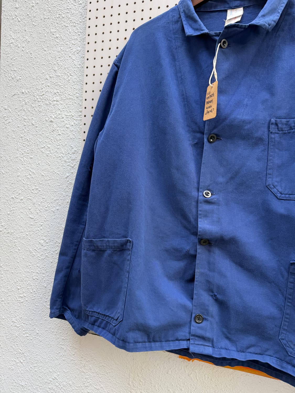 WASHED BLUE BELTED OLD VINTAGE 프렌치워크자켓 상품이미지6