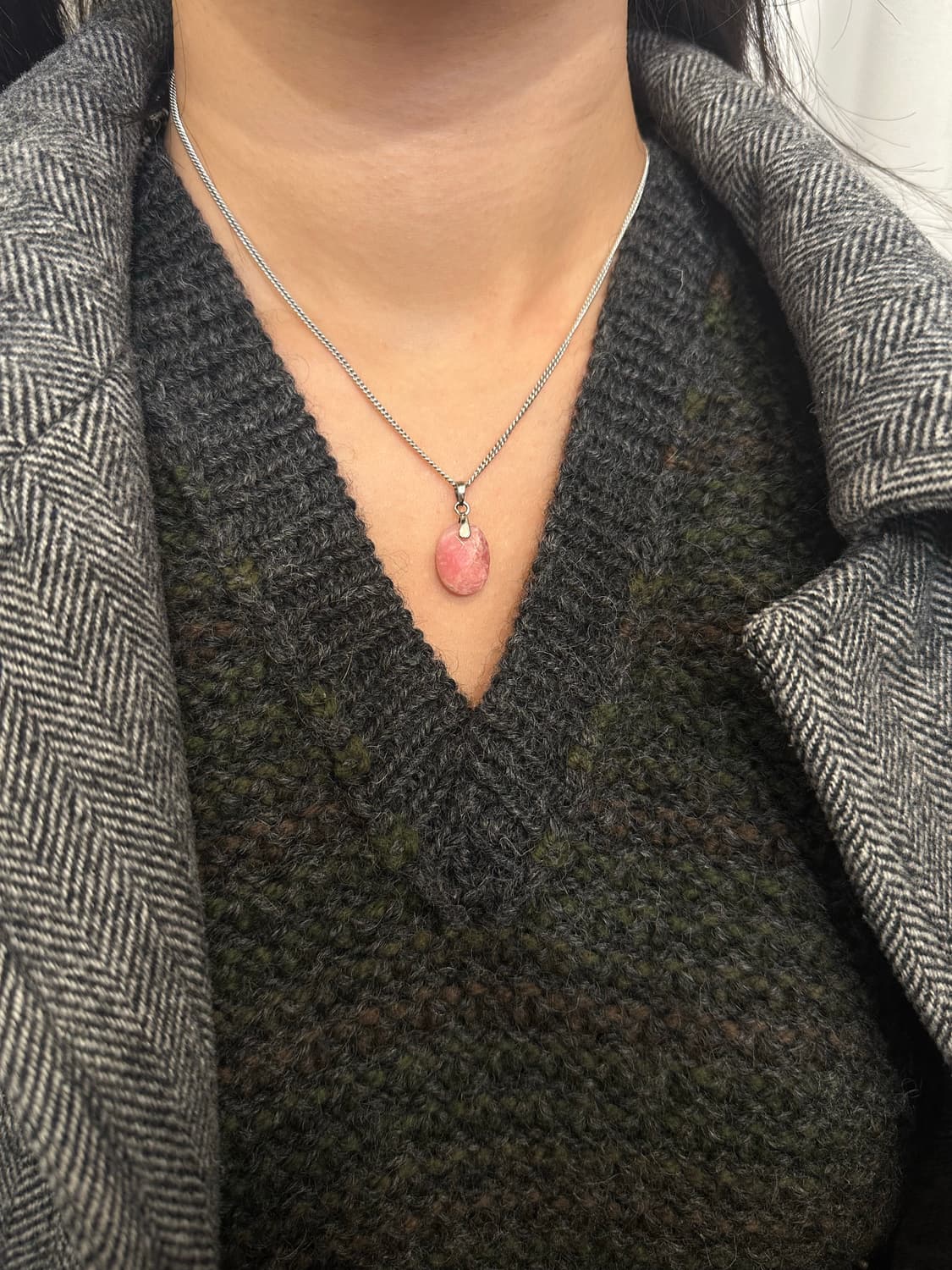 Rhodochrosite 925silver pendan 상품이미지5