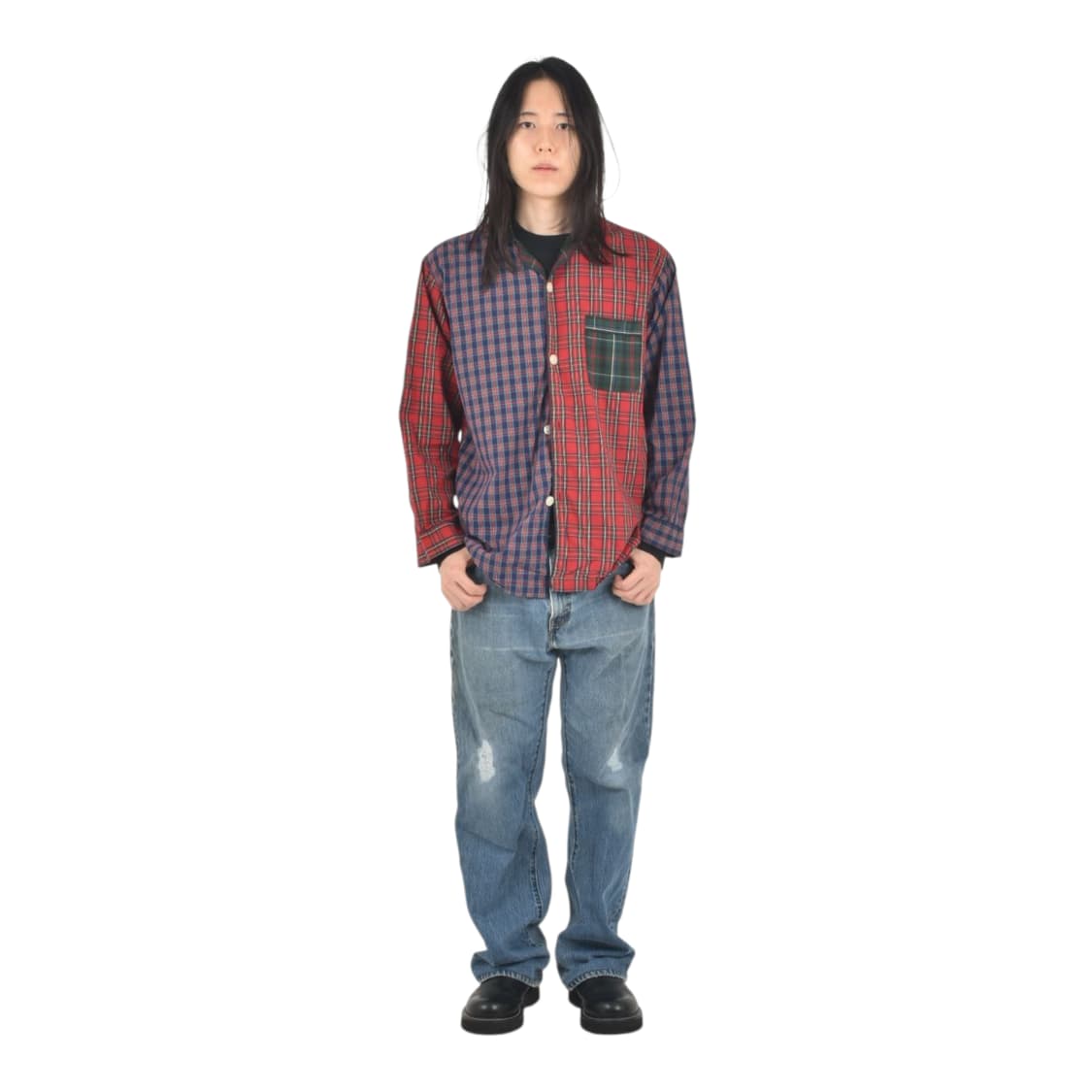 브룩스브라더스 파자마 체크 셔츠 M 상품이미지3