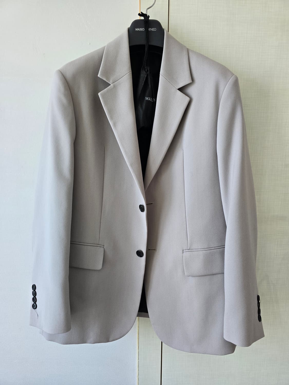 메종미네드 오버핏 울 블레이저 베이지 상품이미지1