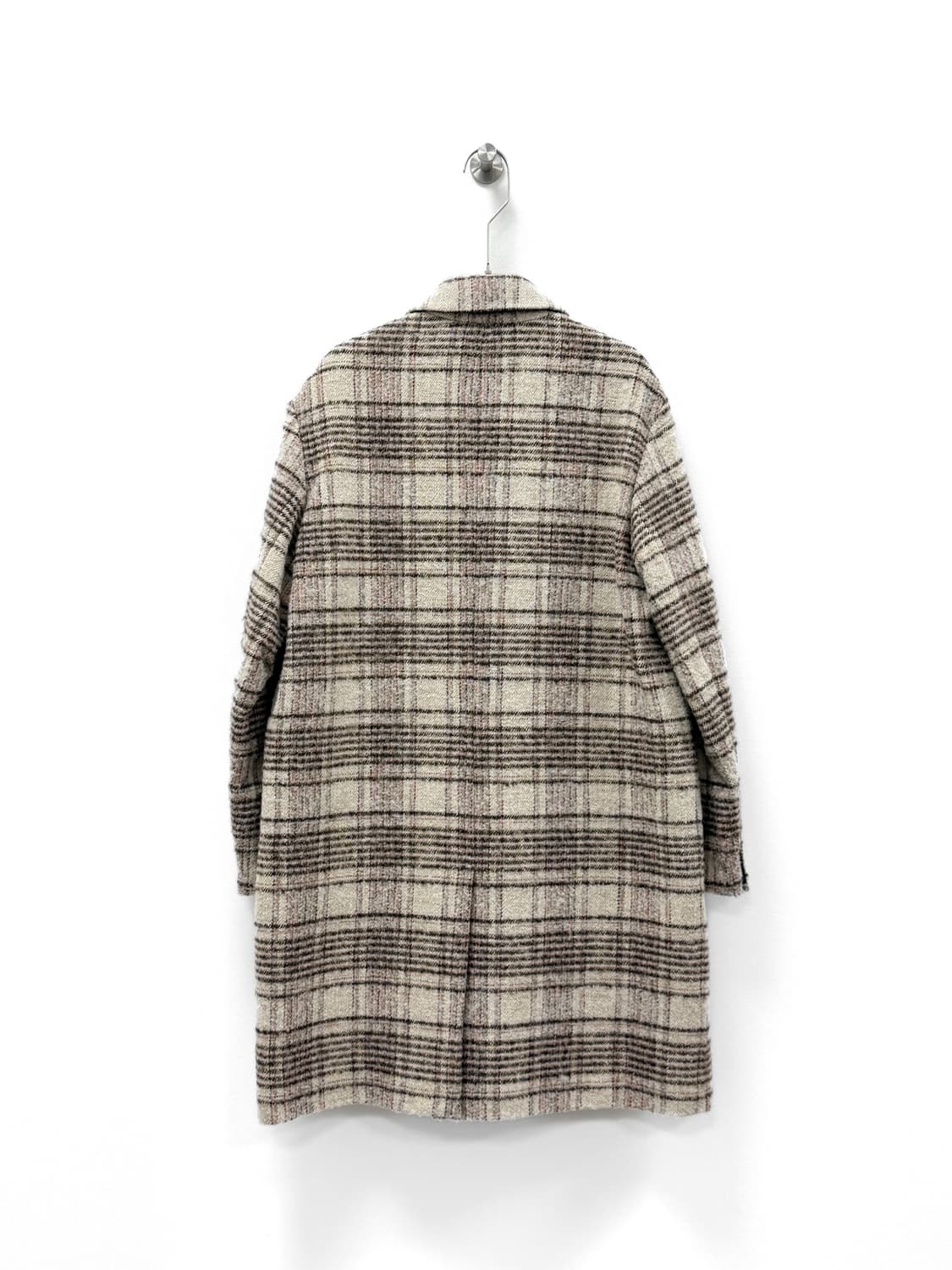 잇 미샤 체크 울 블렌드 더블 코트 상품이미지3