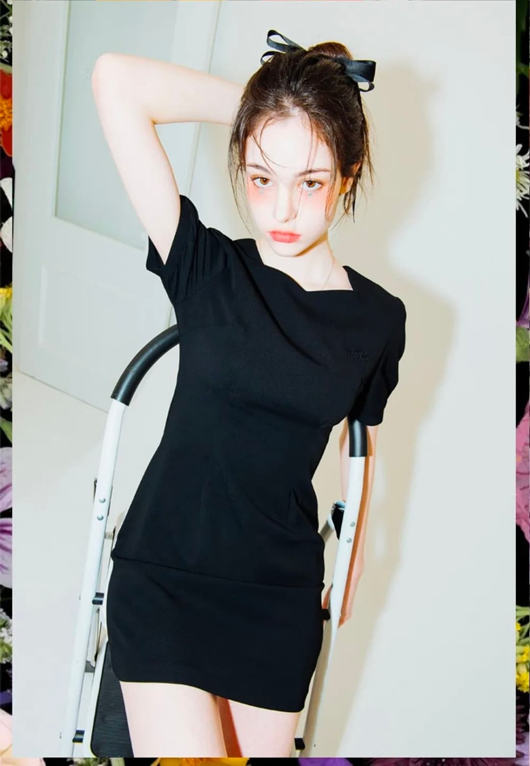 하트클럽 HEART 23 넥라인 드레스 원피스 (블랙) 상품이미지1