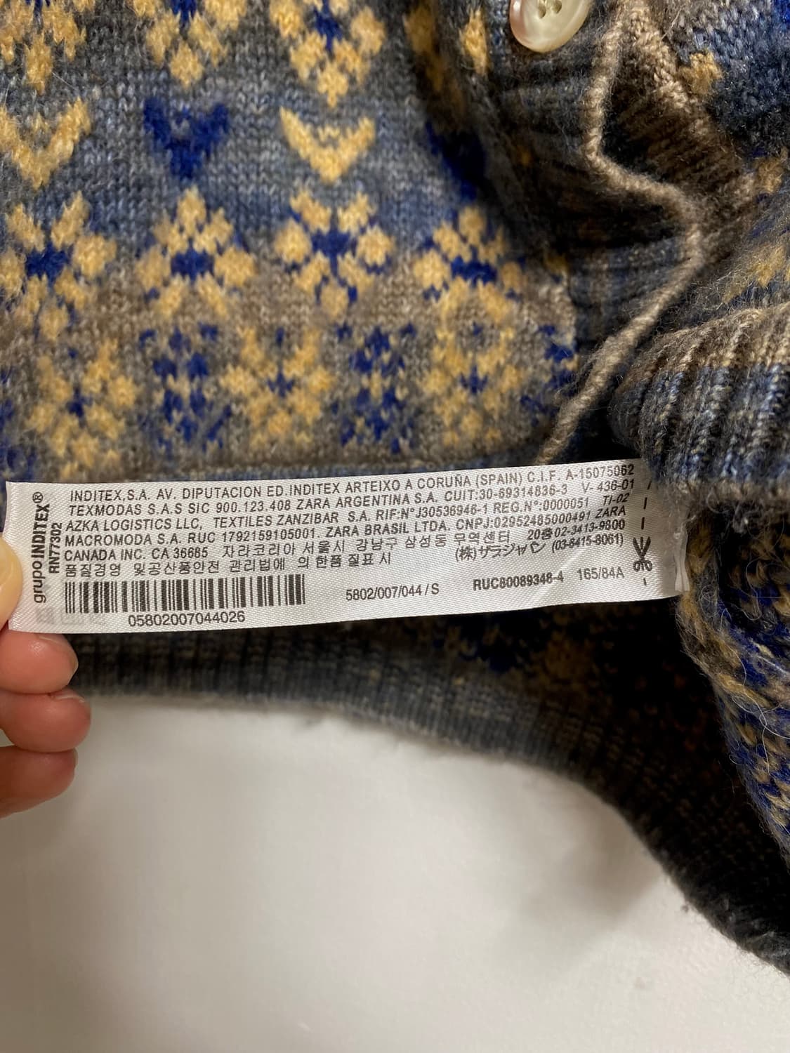 vintage zara flawer crop knit 플라워 가디건 상품이미지3