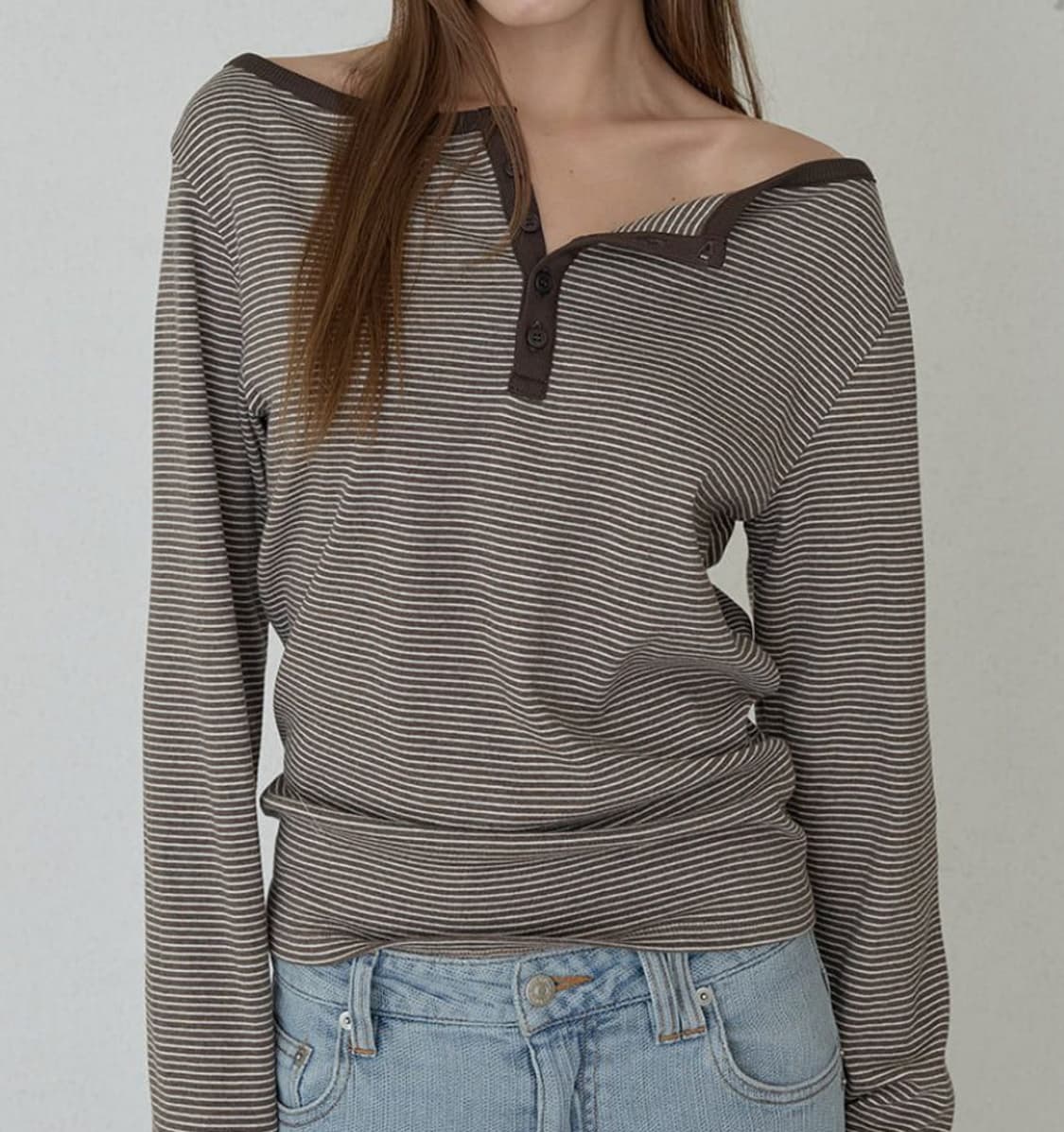오데스 스트라이프 긴팔티 상품이미지1