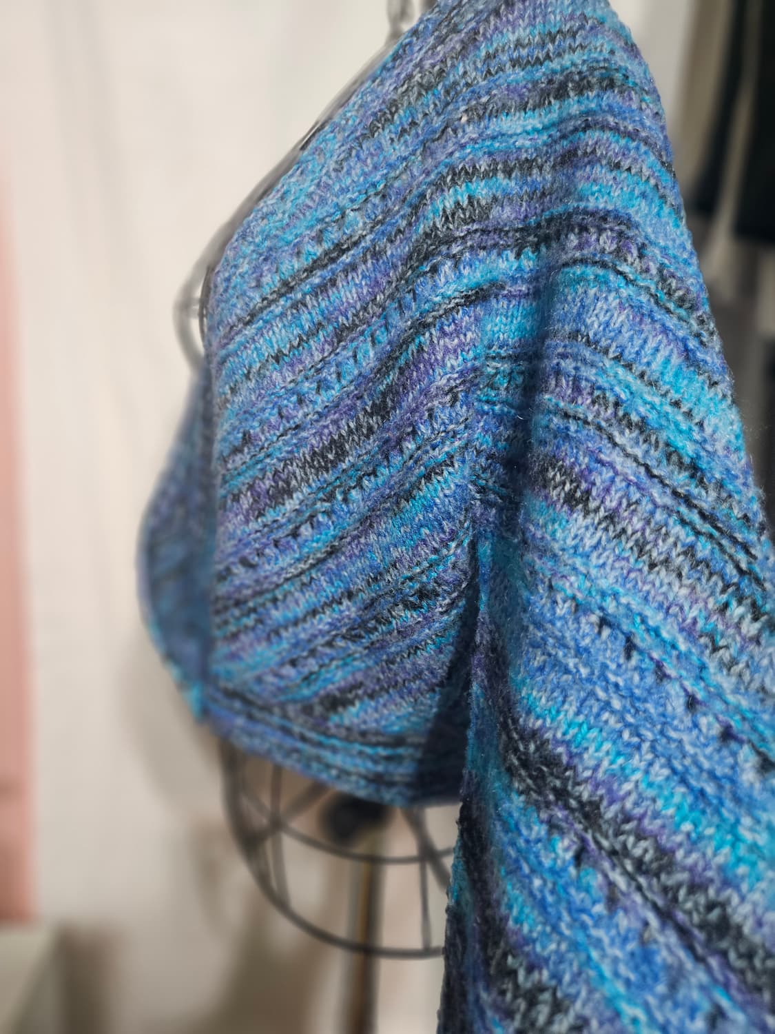 믹스컬러 니트 가디건 상품이미지4