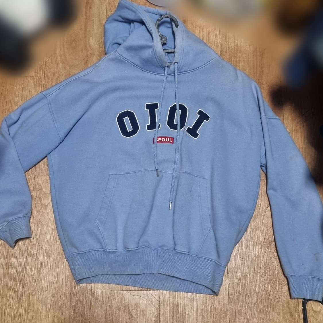 오아이오아이 하늘 후드티 L (기모o) 상품이미지1