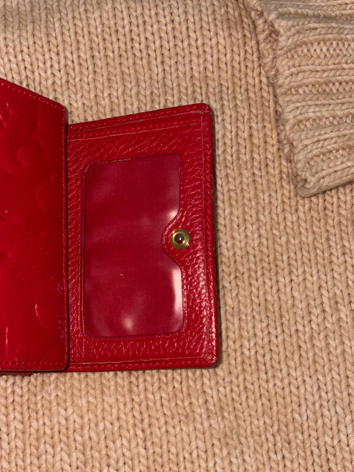 archive 비비안웨스트우드 브리튼 레드 가마구치 trifold 반지갑 상품이미지6